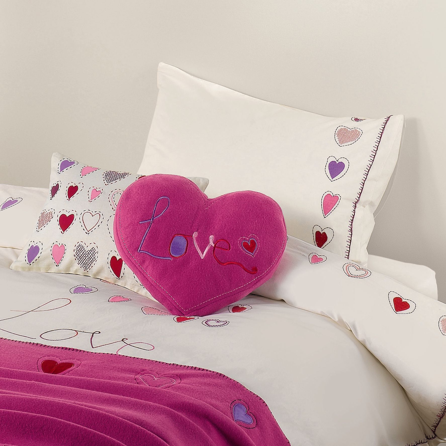 John Lewis Love Hearts Duvet Cover Set