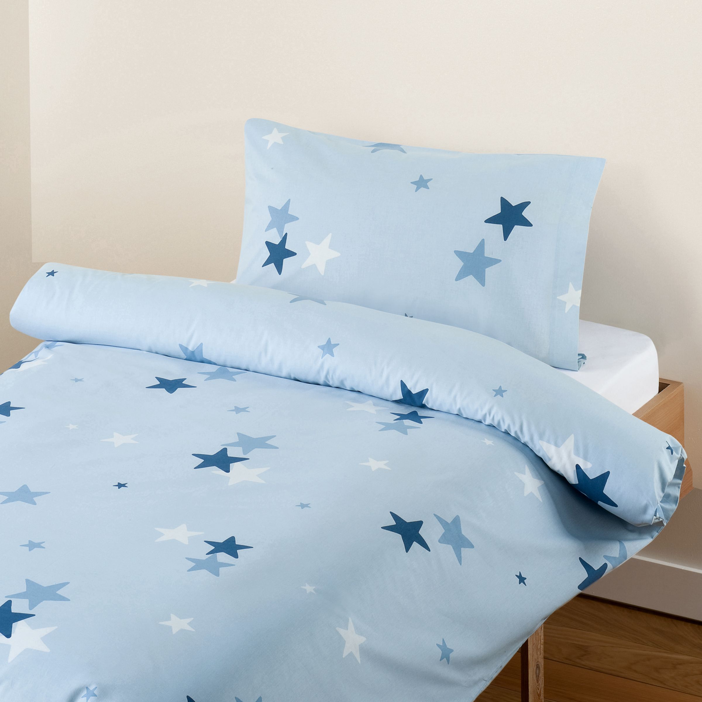 Stars Duvet Cover Set, Blue