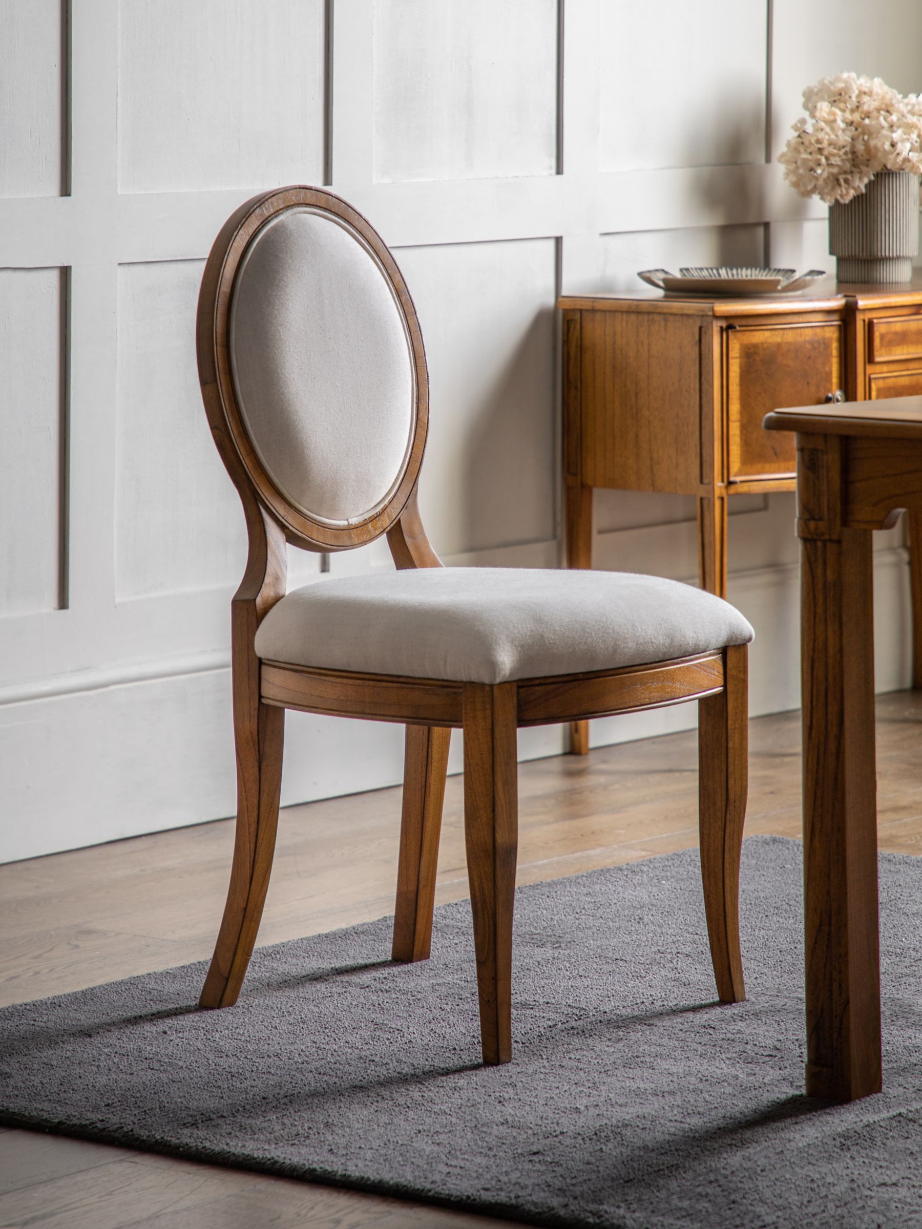 John Lewis Hemingway Dining Chair, Cream