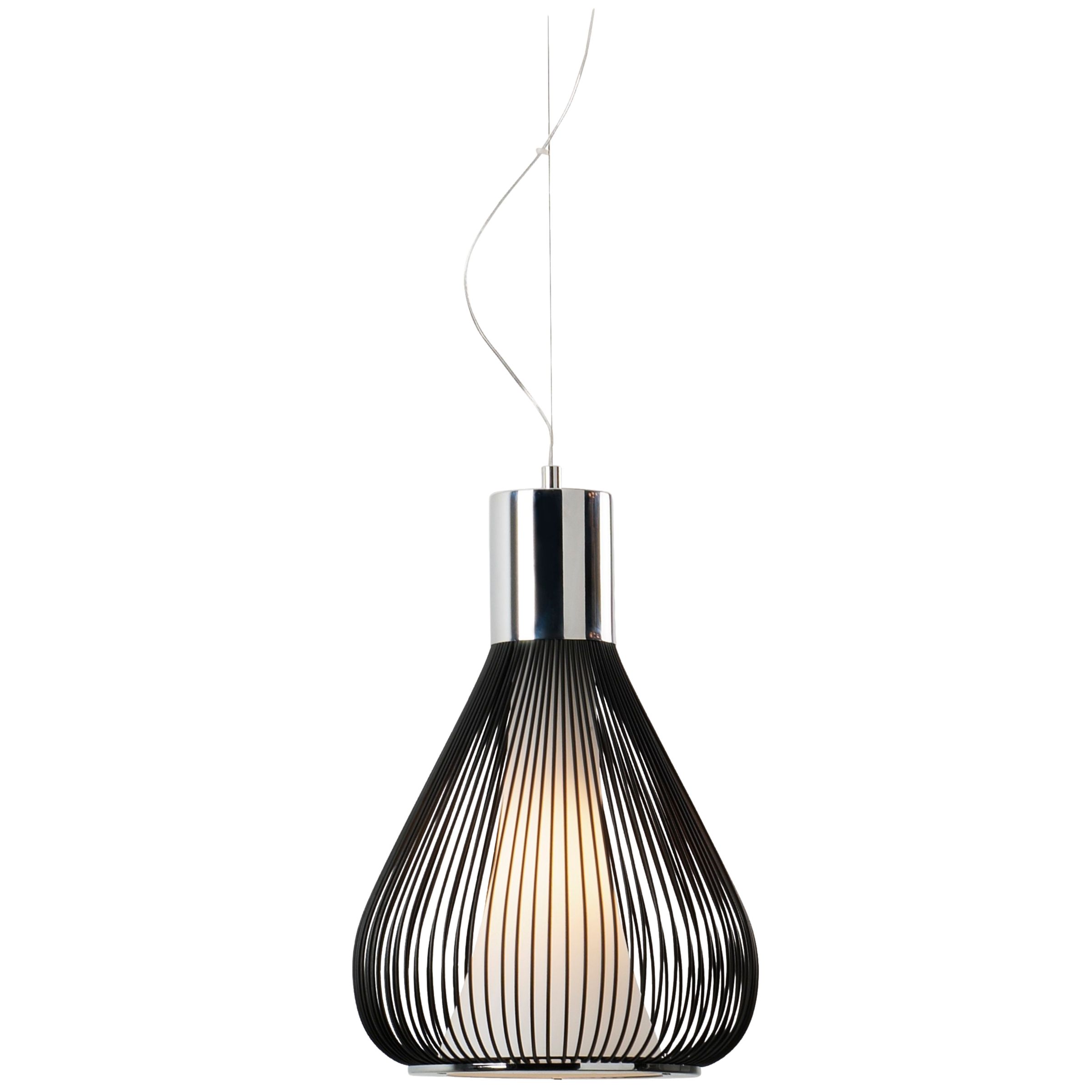 John Lewis Malmo Pendant Light, Black at John Lewis