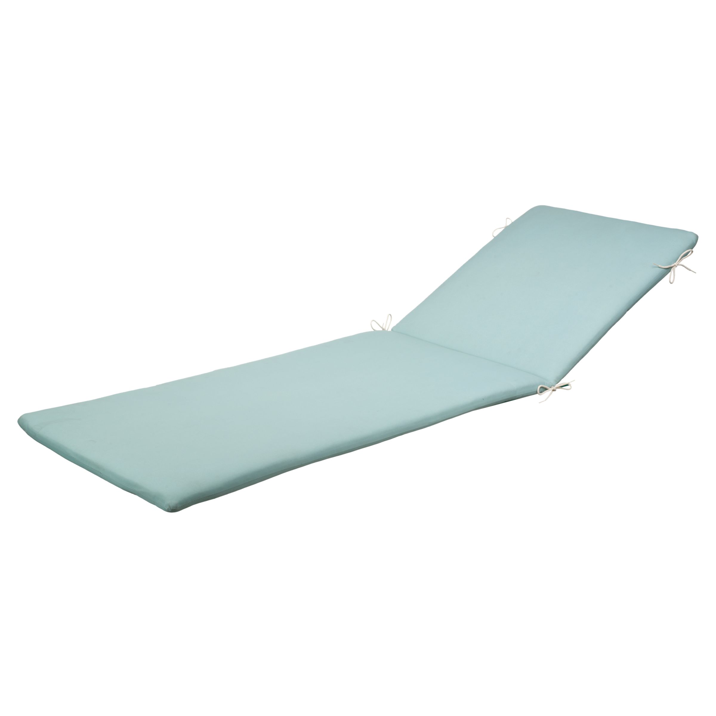 John Lewis Value Breeze Sunlounger Cushion, Pale Kingfisher