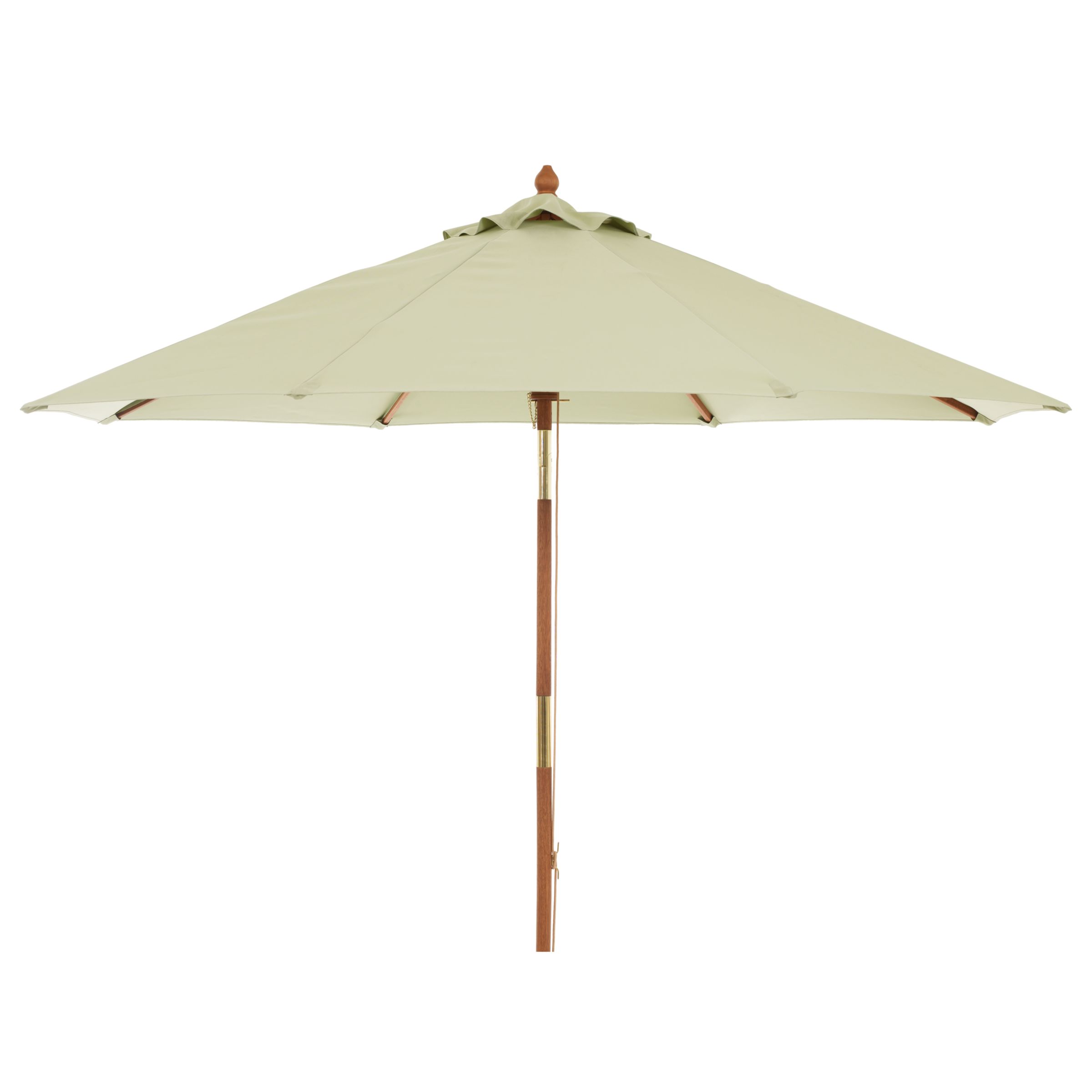 John Lewis Round Tilting Market Parasol, Leaf, 2.75m