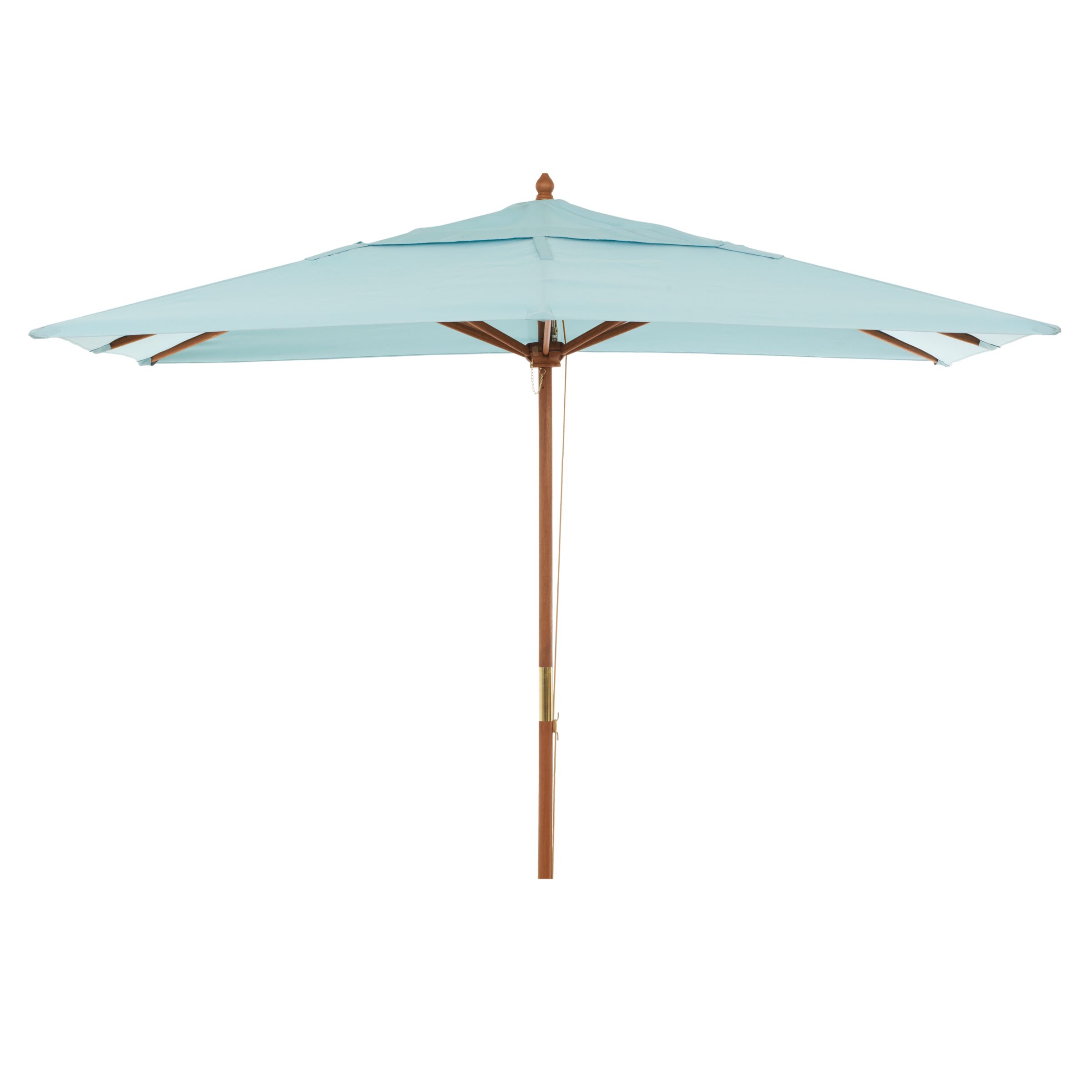 John Lewis Market Parasol, Pale Kingfisher, 3x2m