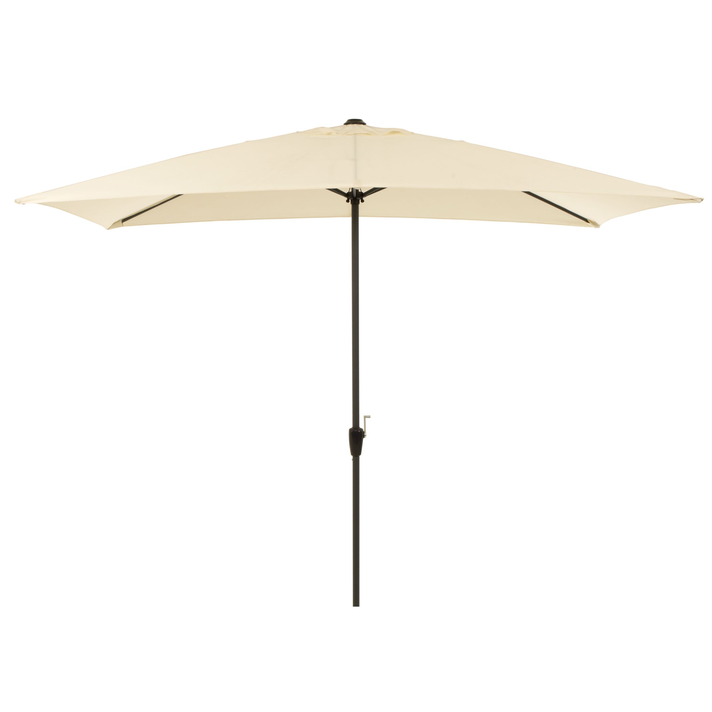 John Lewis Graphite 3.2m Parasol, Natural