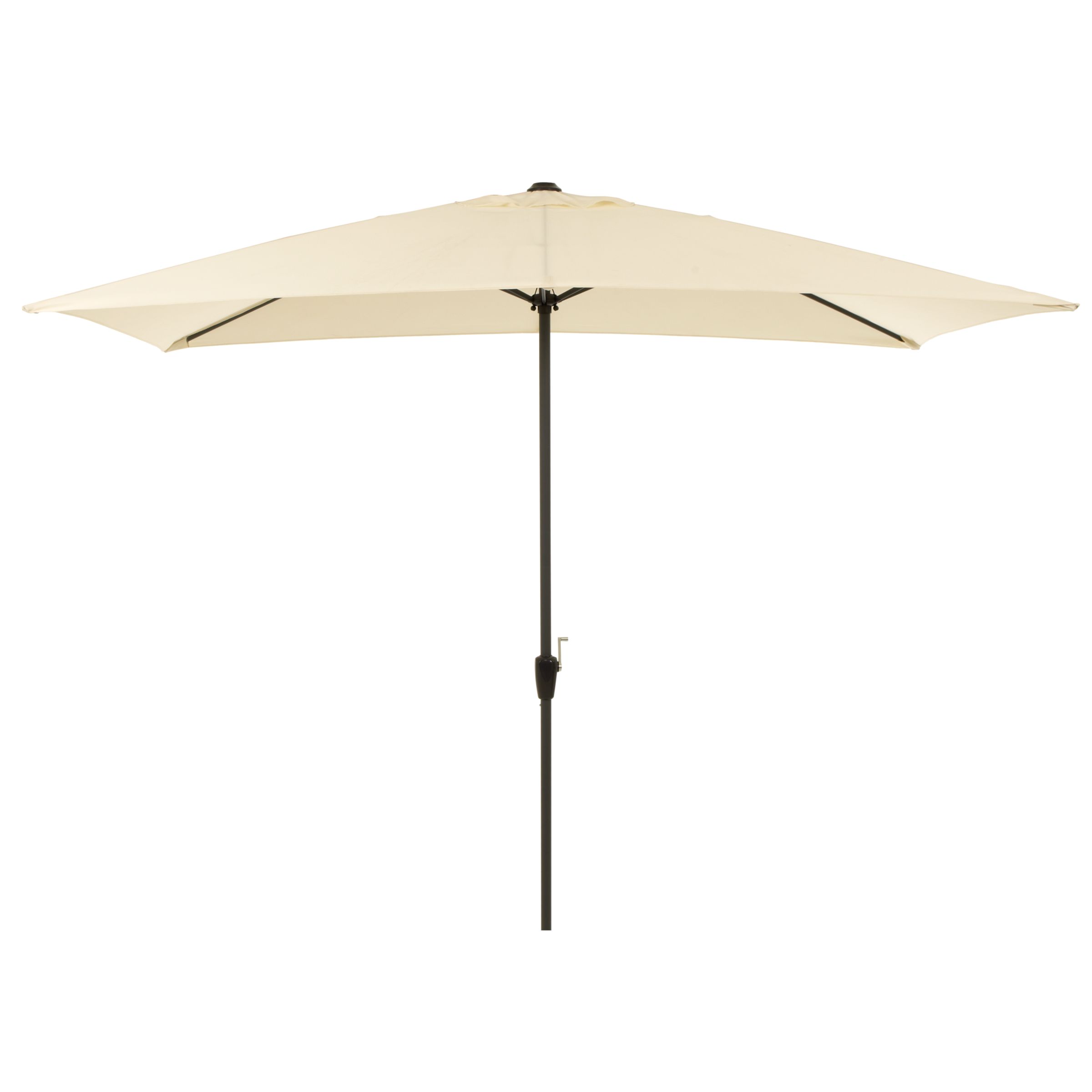 John Lewis Graphite 3.2m Parasol, Natural