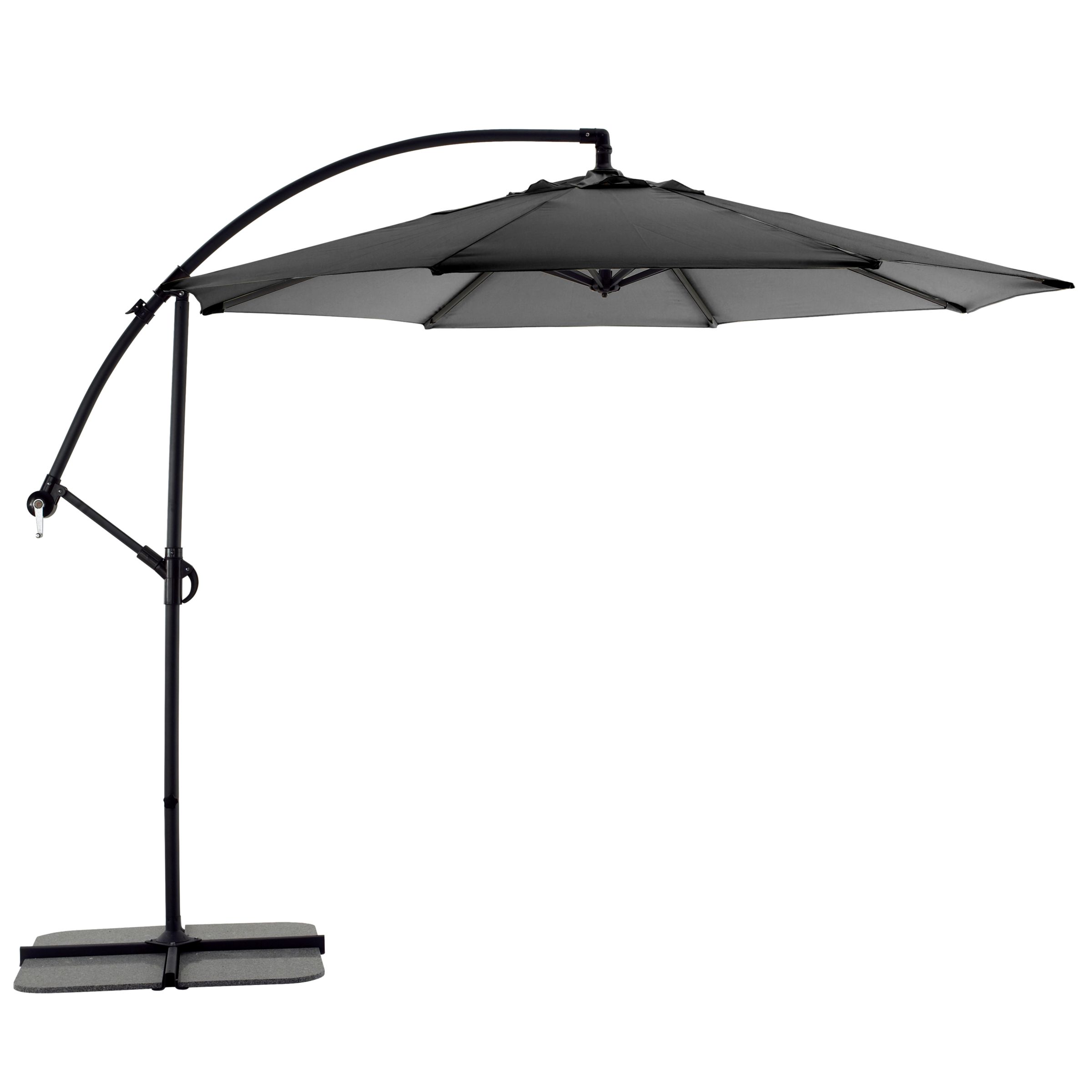 Freestanding Garden Parasol, Black