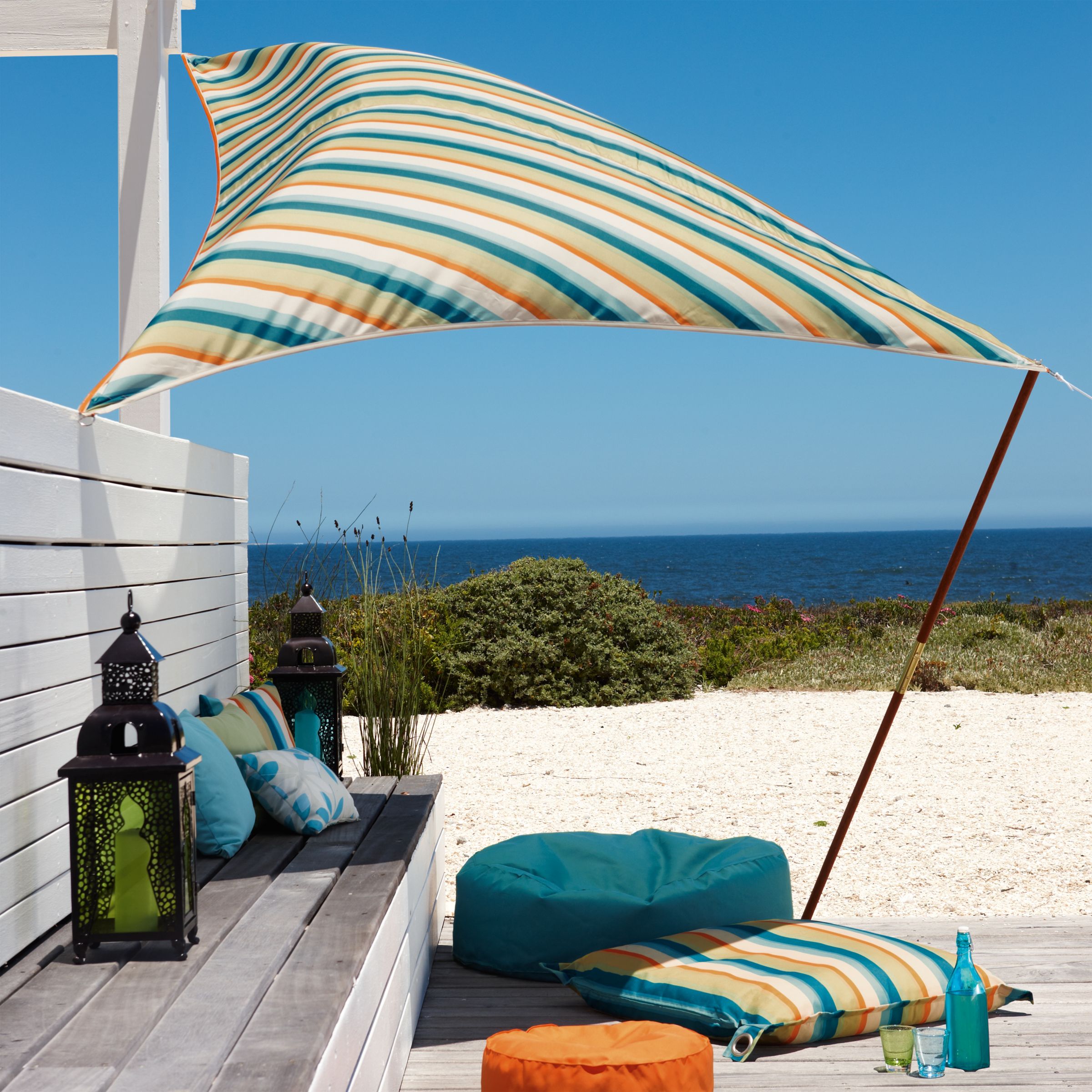 John Lewis Sail Shade, Forage Stripe
