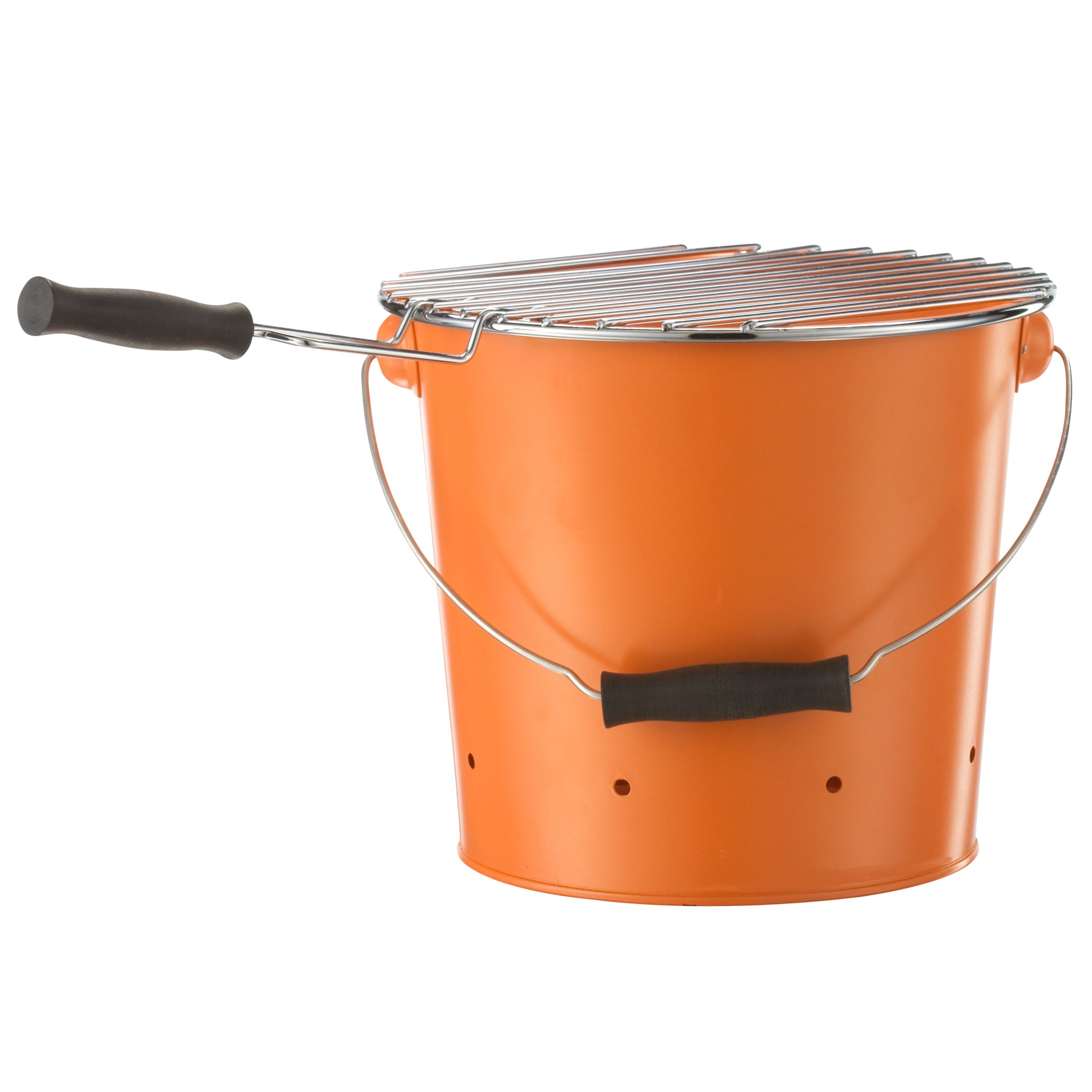 John Lewis Bucket Charcoal BBQ, Pumpkin