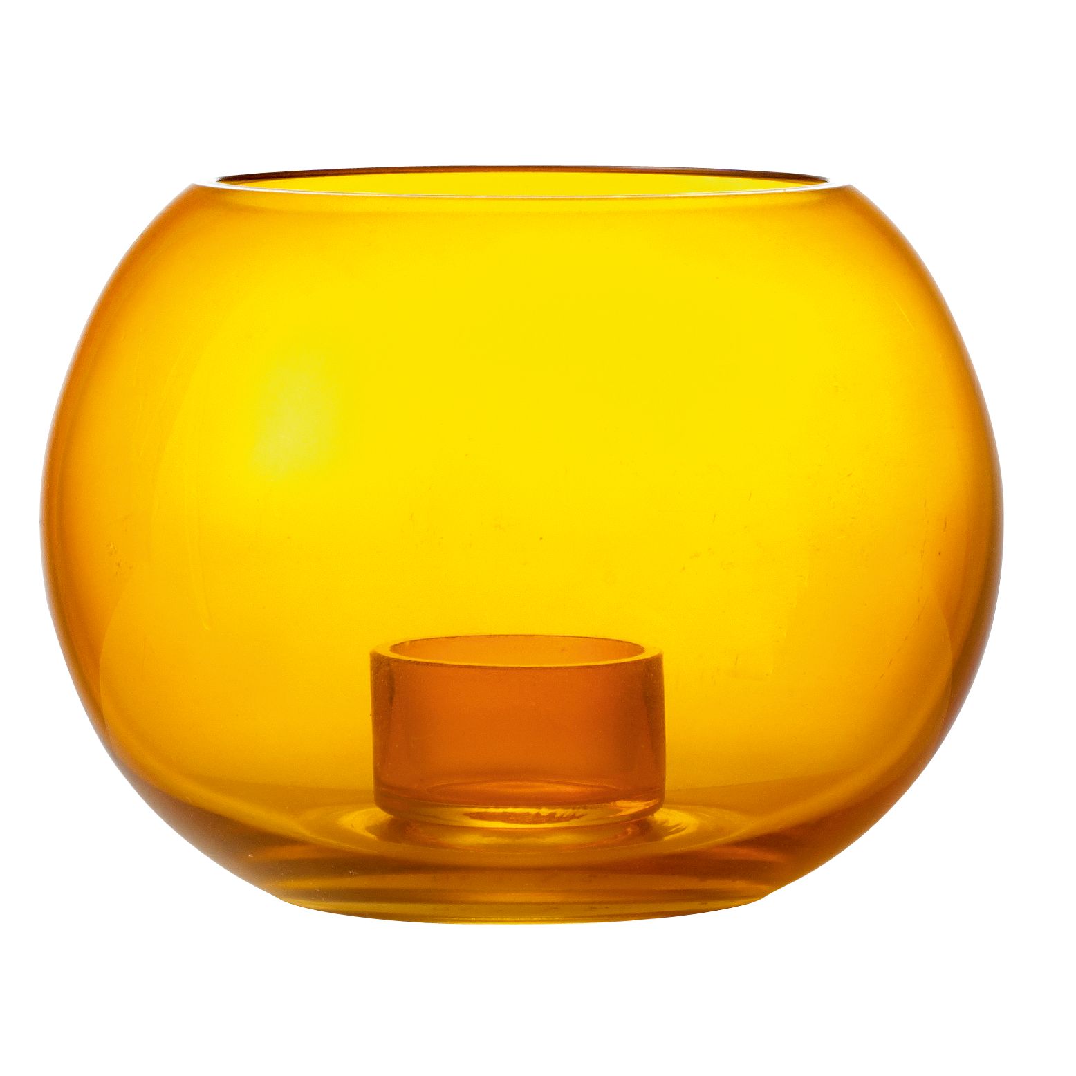 John Lewis Eva Tealight Holder, Pumpkin