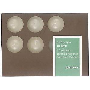Citronella Infused Tealights, Set of 24