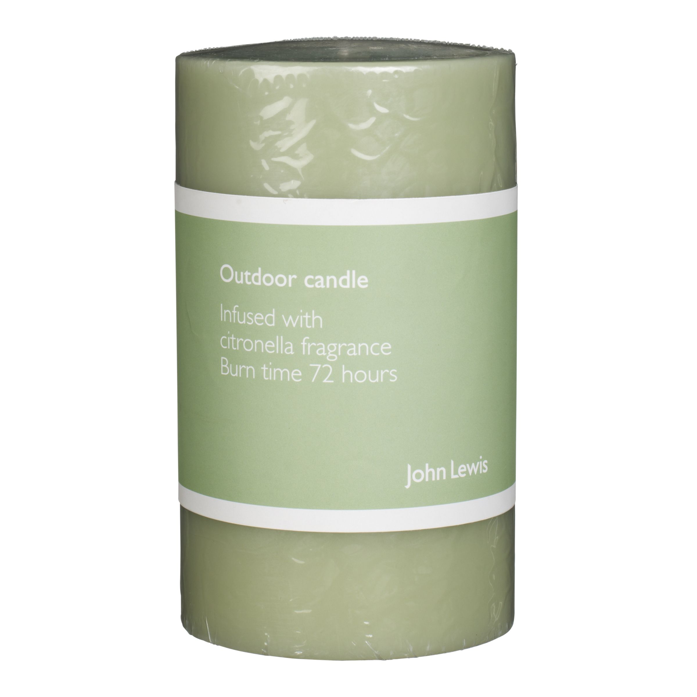 Citronella Pillar Candle, Leaf