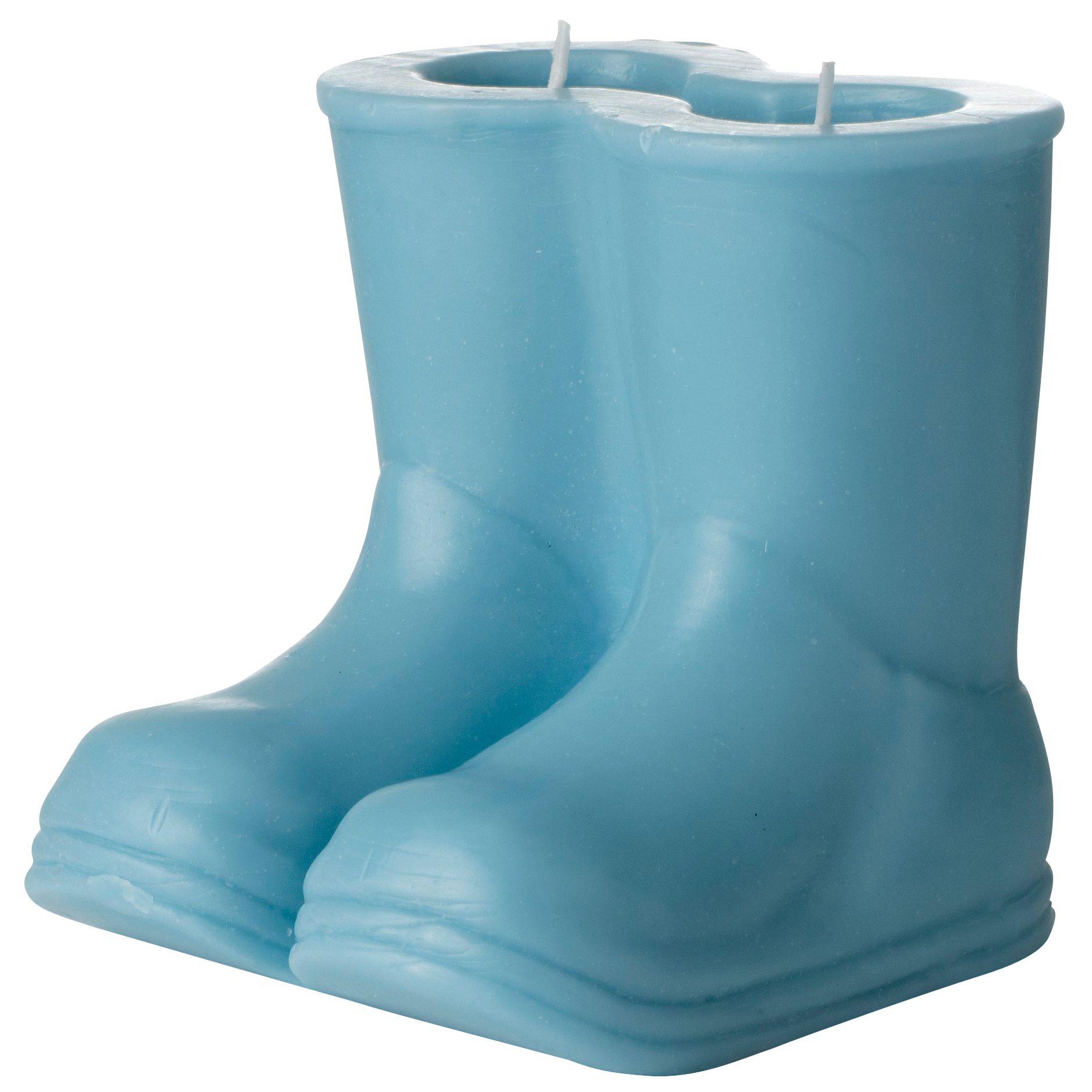 Wellington Boots Candle, Pale Kingfisher