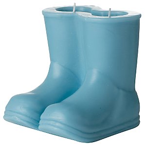 Wellington Boots Candle, Pale Kingfisher