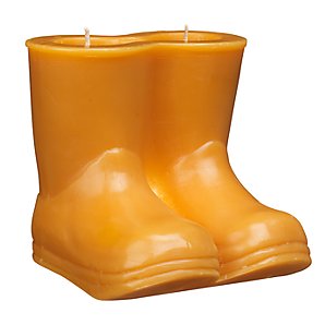 Wellington Boots Candle, Pumpkin