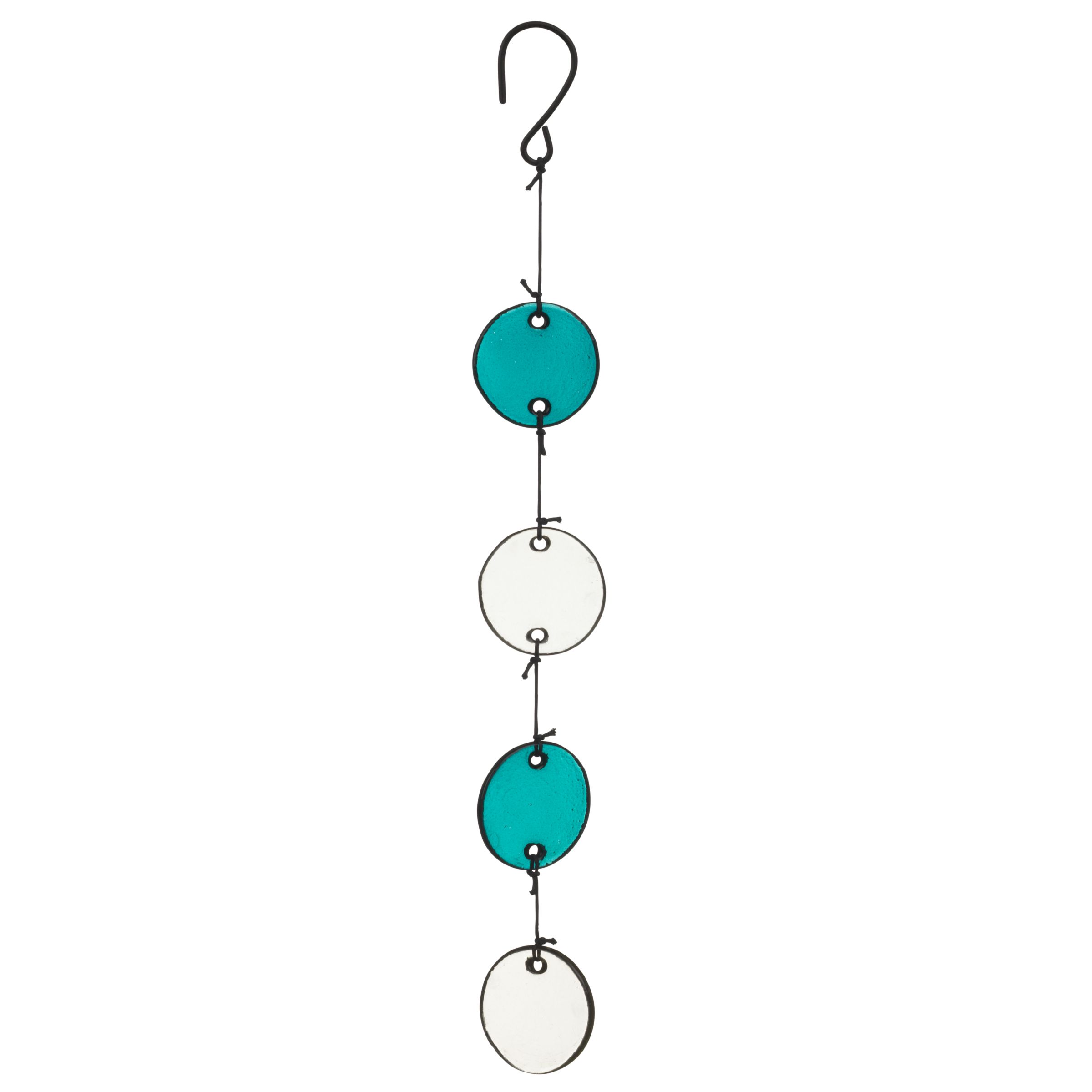 John Lewis Hanging Glass Disc Decoration, Kingfisher