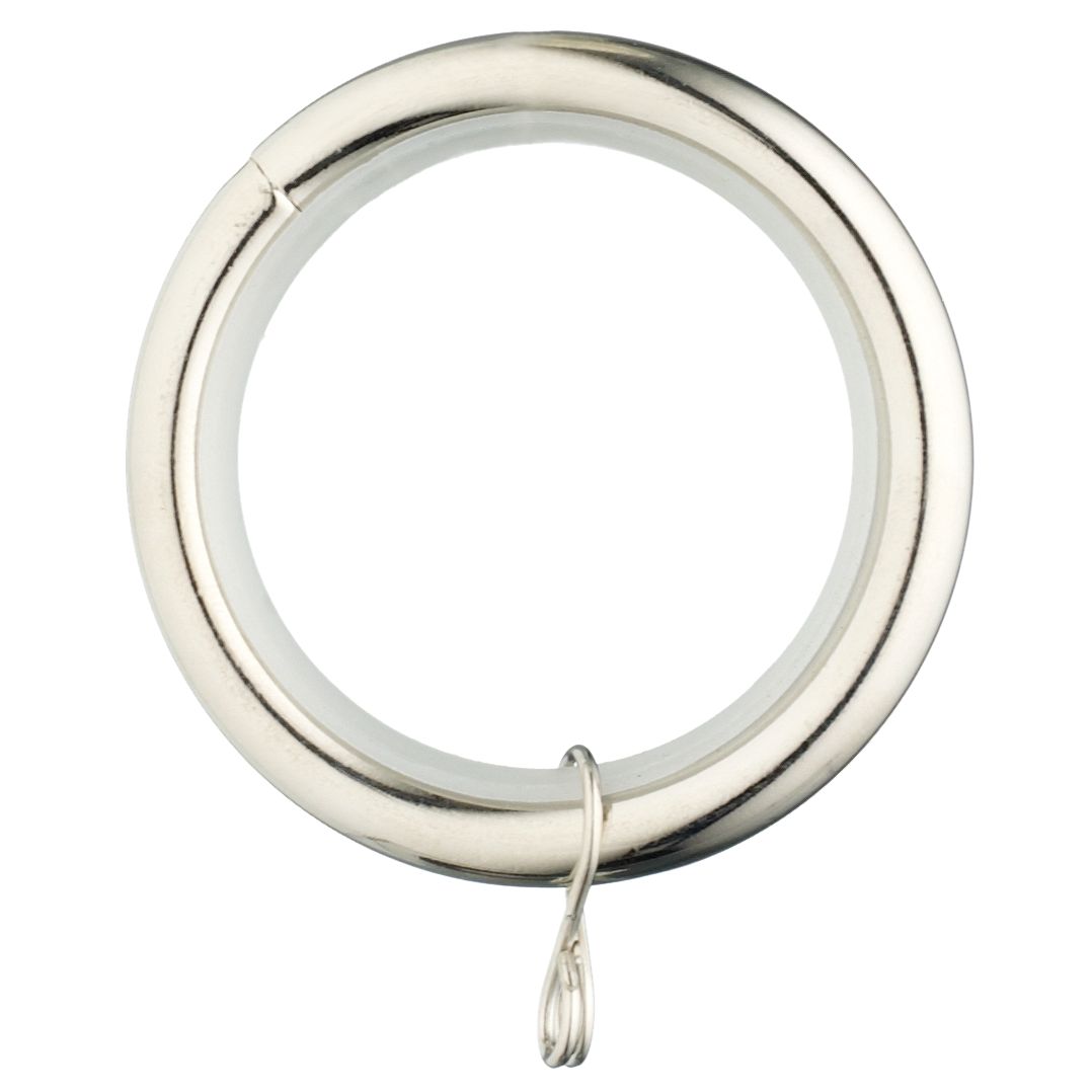 John Lewis Extendable Curtain Pole Rings, Set of 6