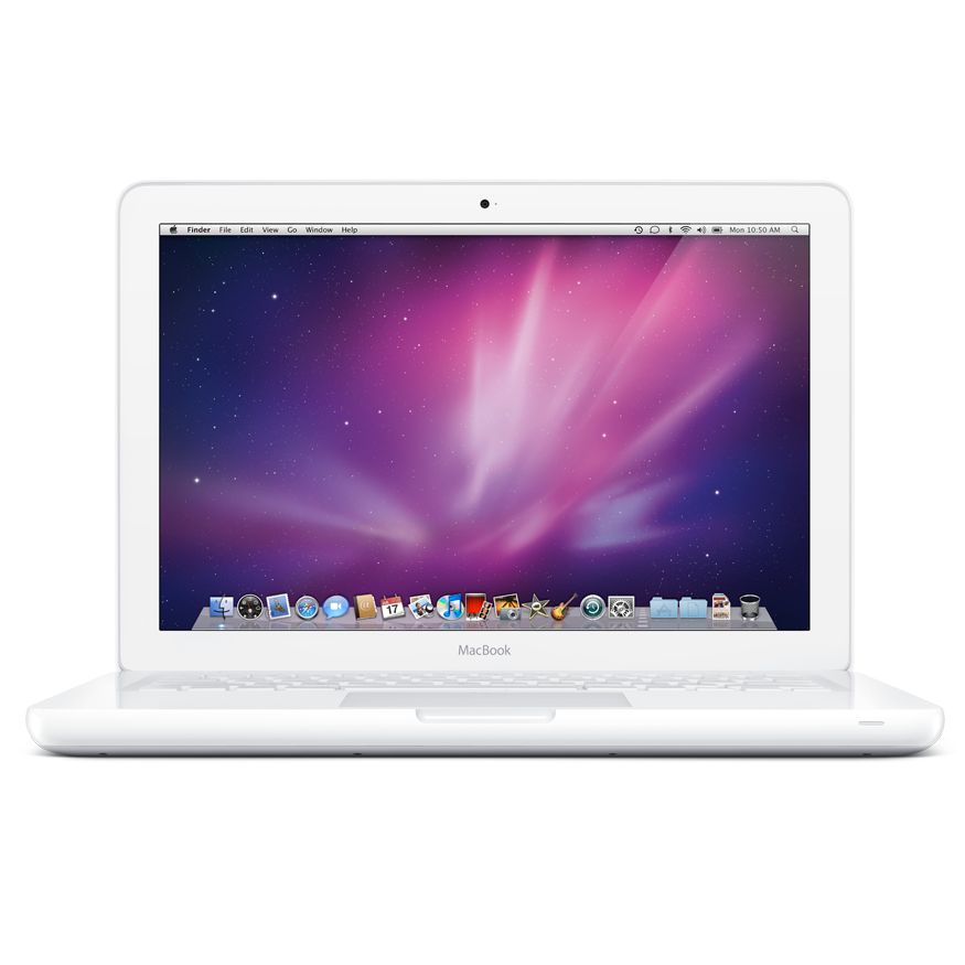 Apple MacBook White, MC516B/A, Intel Core 2 Duo, 250GB, 2.4GHz, 2GB RAM with 13.3 Inch Display at John Lewis