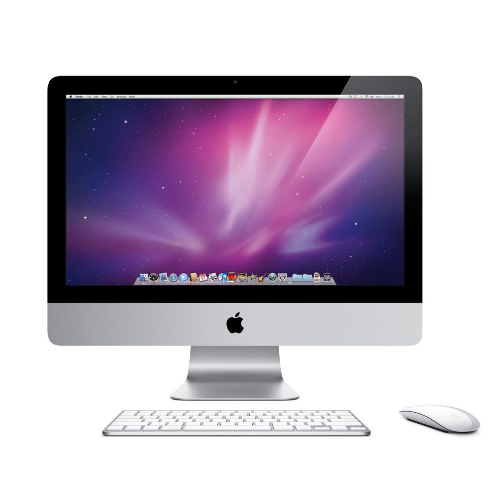 New Apple iMac MC509B/A 3.2GHz SuperDrive Desktop Computer with 21.5 Inch Monitor at John Lewis