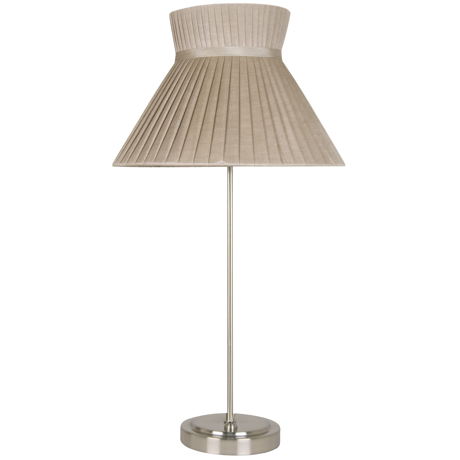 Audrey Hat Shade Table Lamp, Taupe