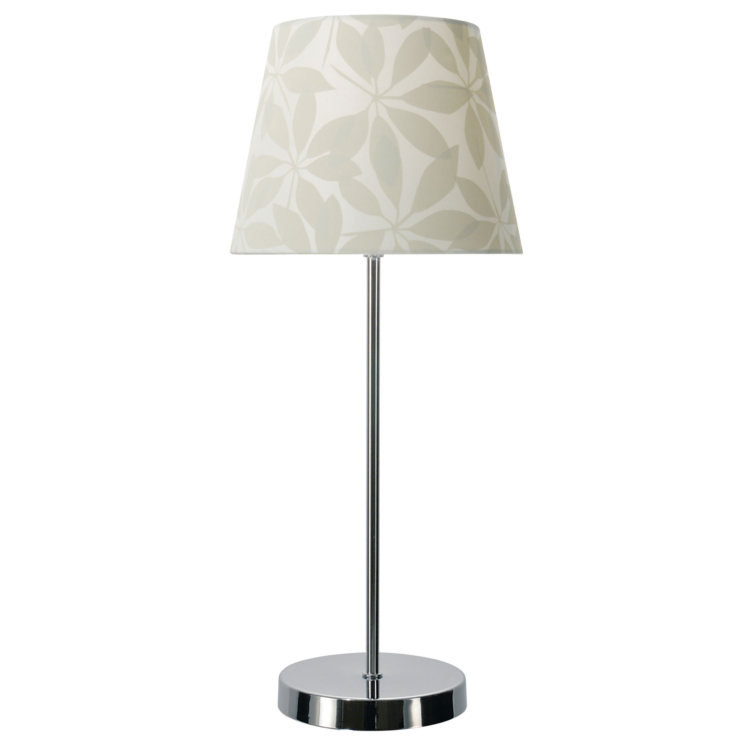 John Lewis Woodland Table Lamp, Putty