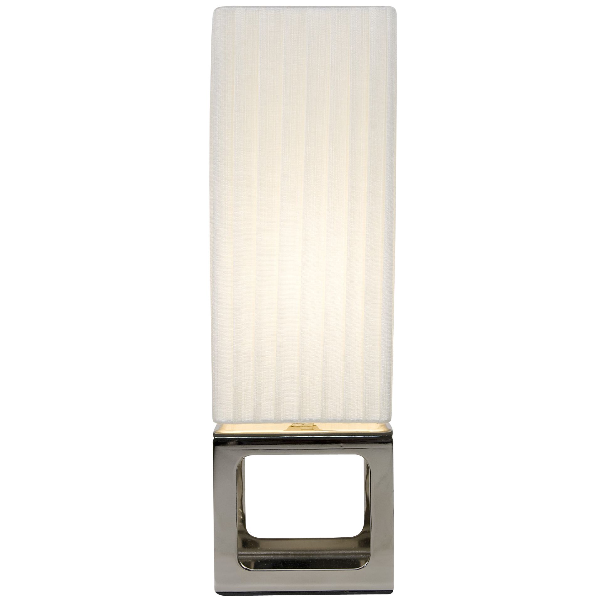 John Lewis Audrey Table Lamp, Square, Cream