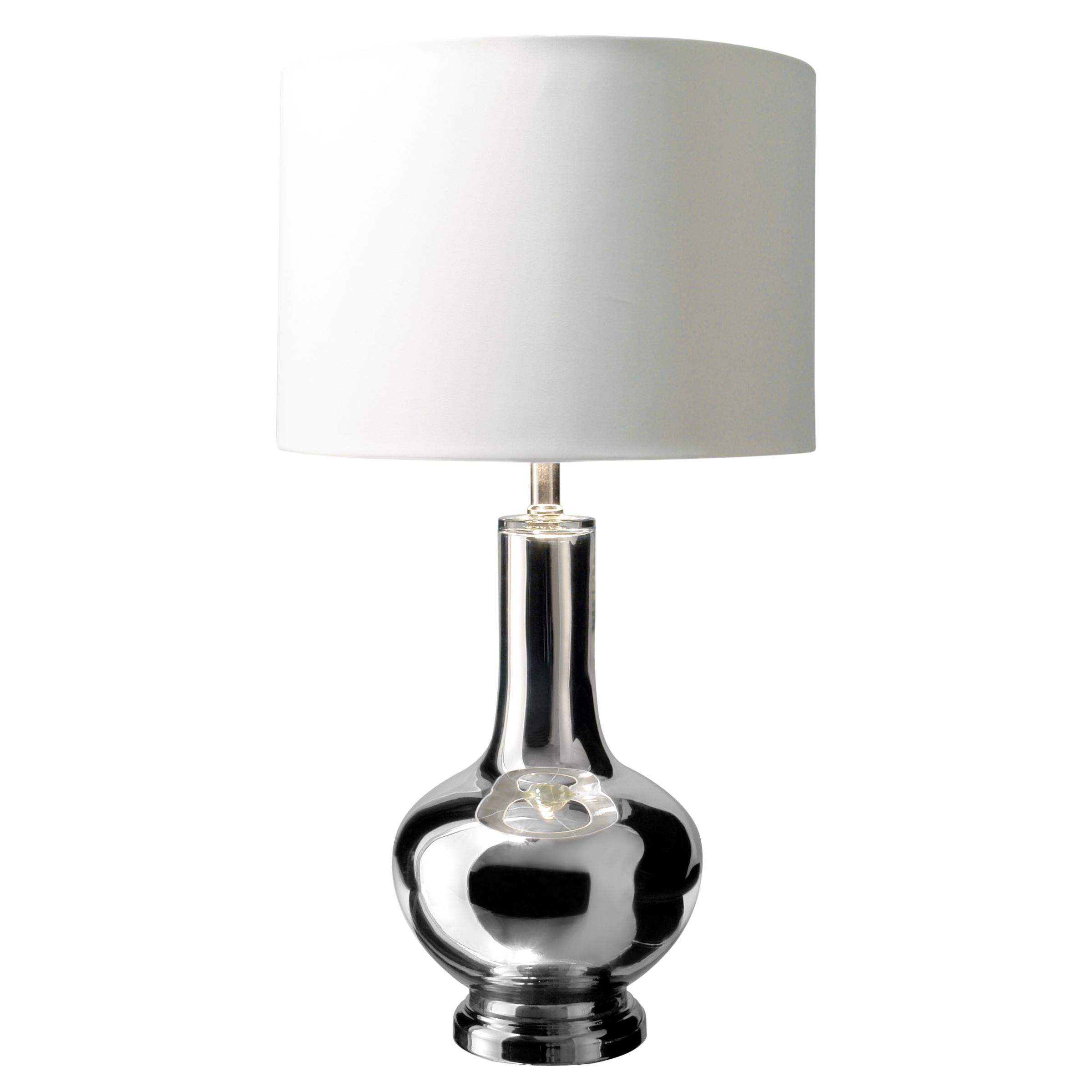 Angela Table Lamp, Antique Silver
