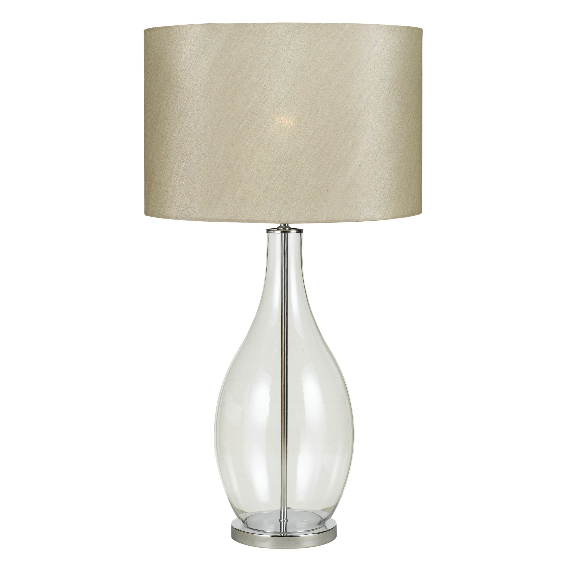 John Lewis Cheryl Table Lamp, Clear