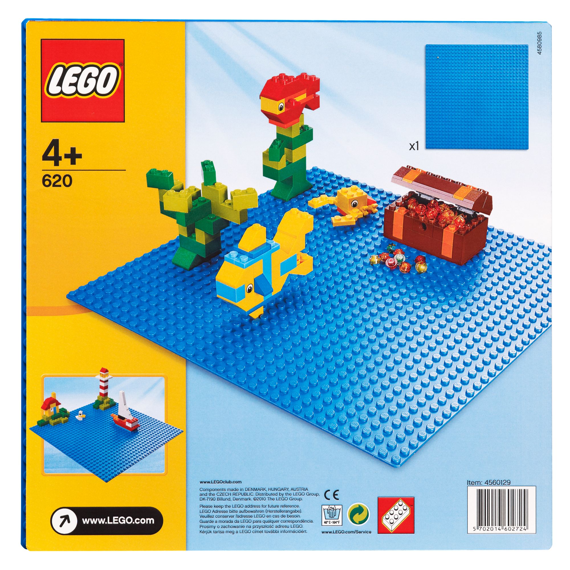 Lego Building Plate, Blue