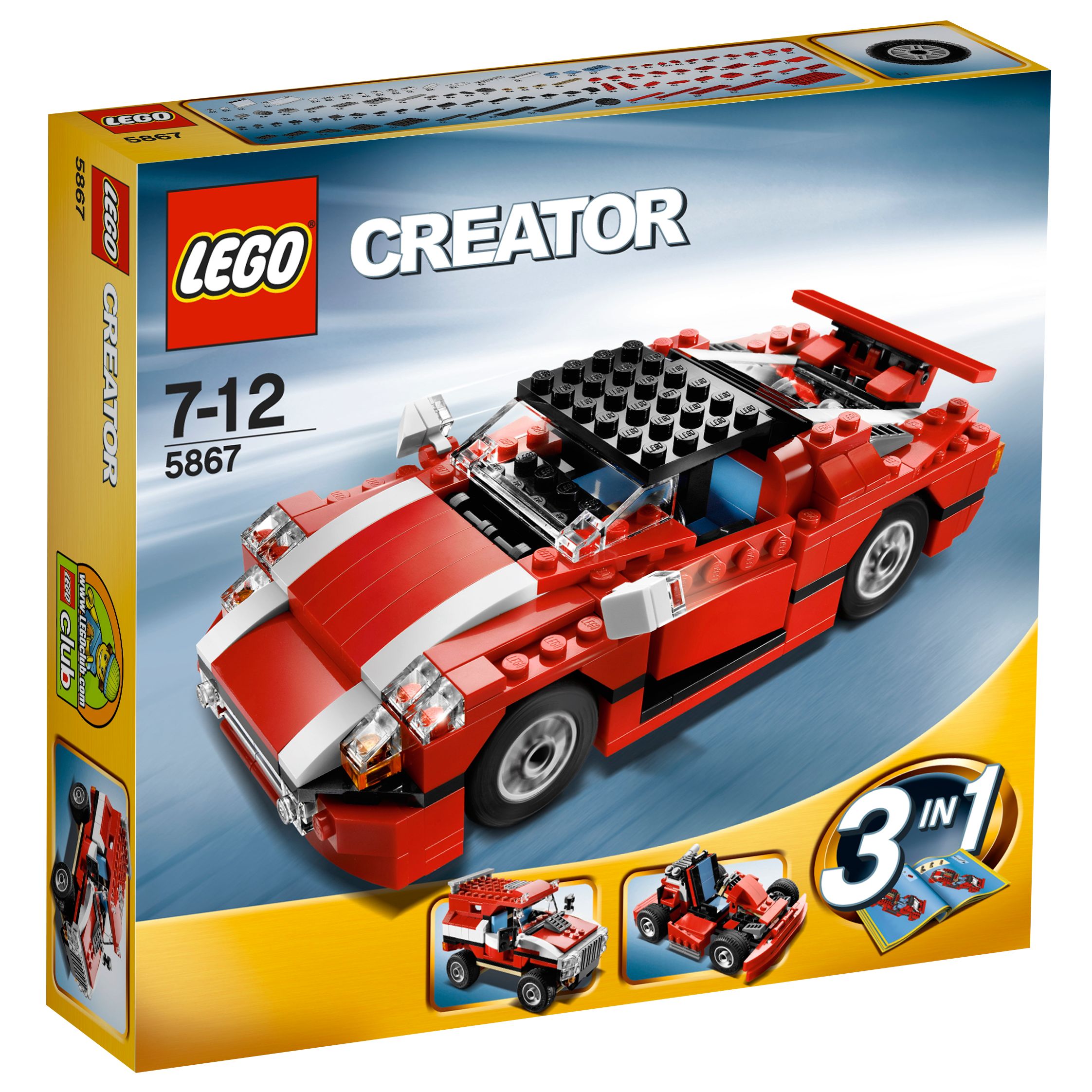 Lego Creator Super Speedster 3 in 1 Building Kit