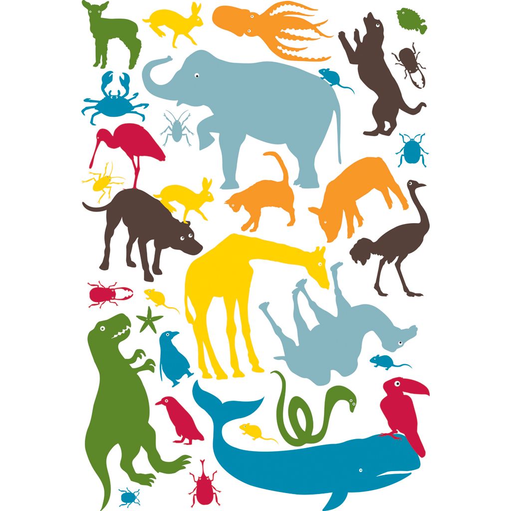 Animal Tower Wall Stickers KL60051