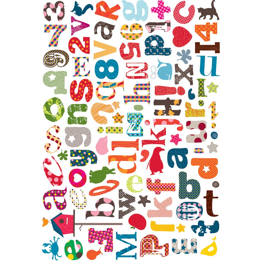 Alphabet Wall Stickers KL60003