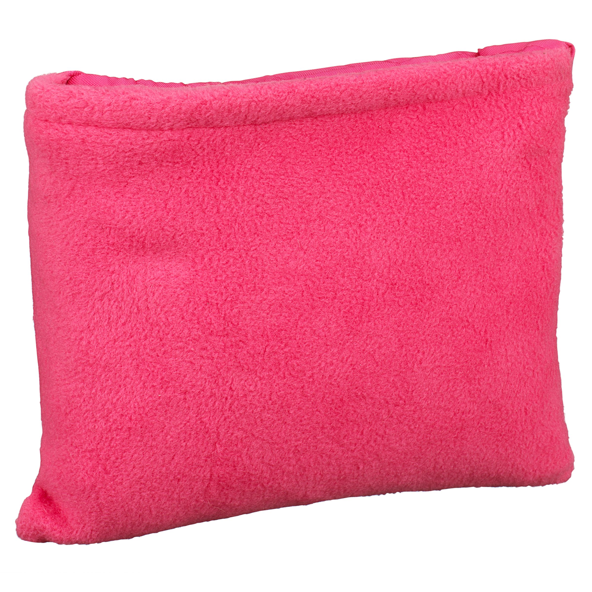 John Lewis Personal Fleece Picnic Rug, Pink