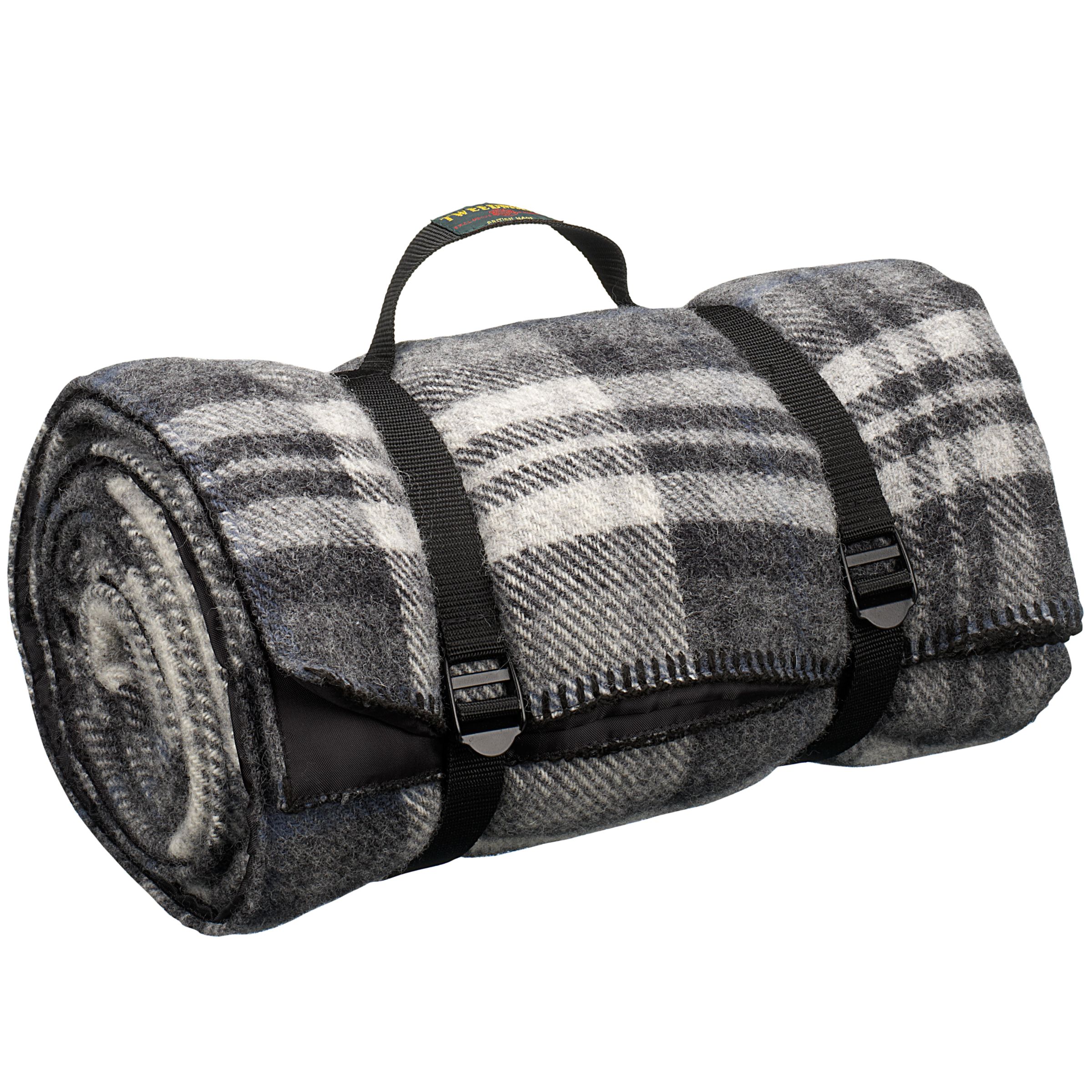 John Lewis Polo Wool Picnic Rug,Grey, 145 x 183cm