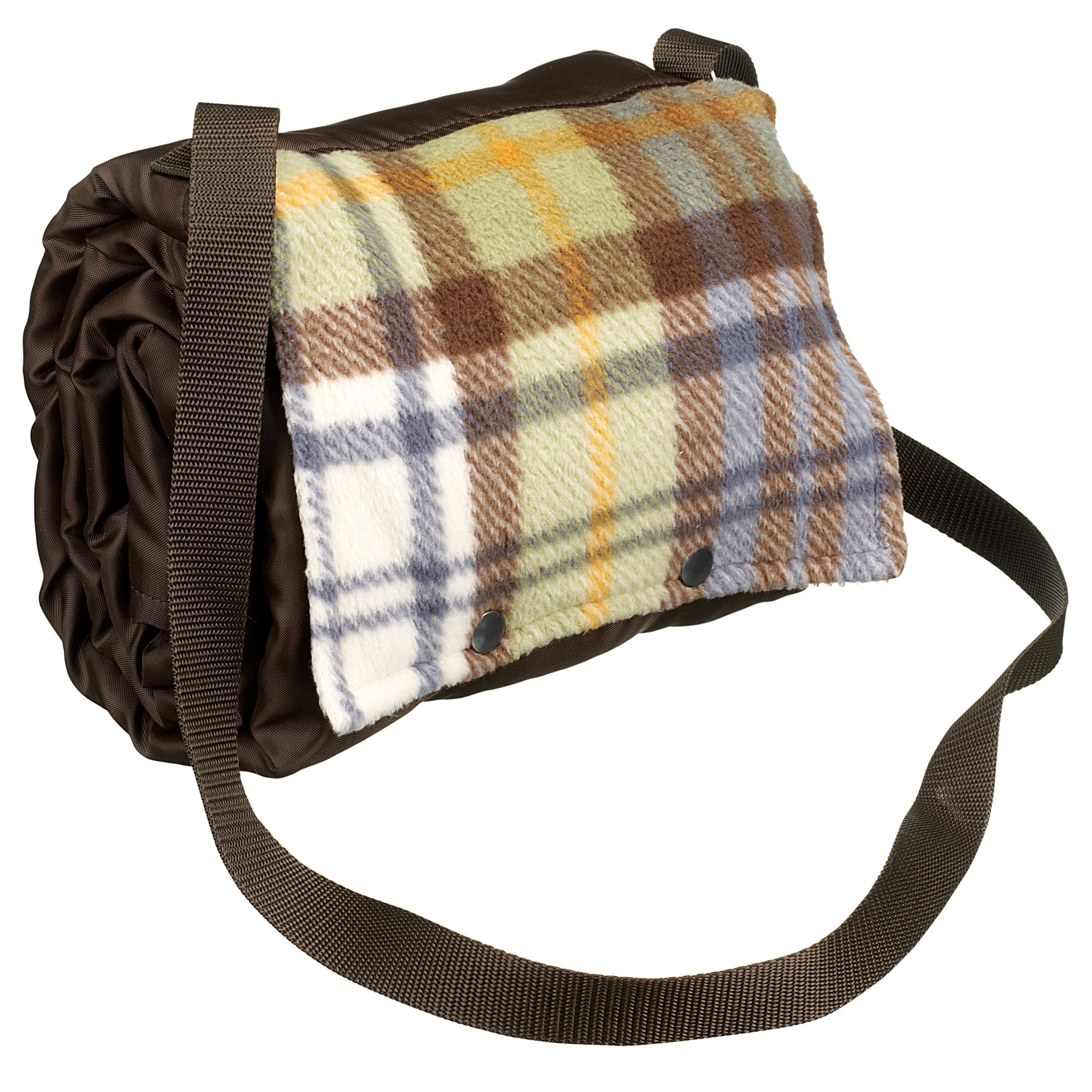 John Lewis Walker Check Picnic Rug, Autumn Check