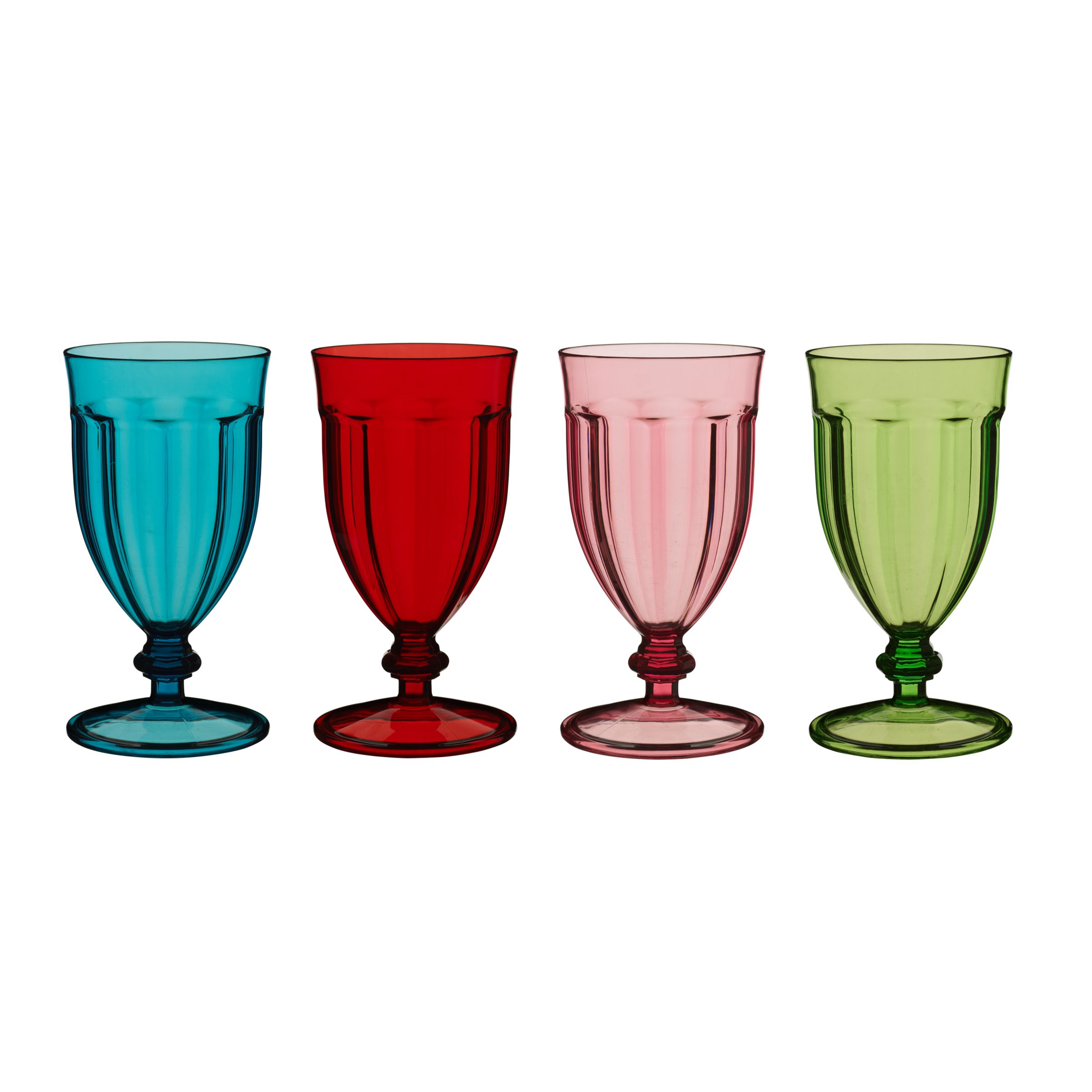 John Lewis Brights Sundae Glasses, Set of 4