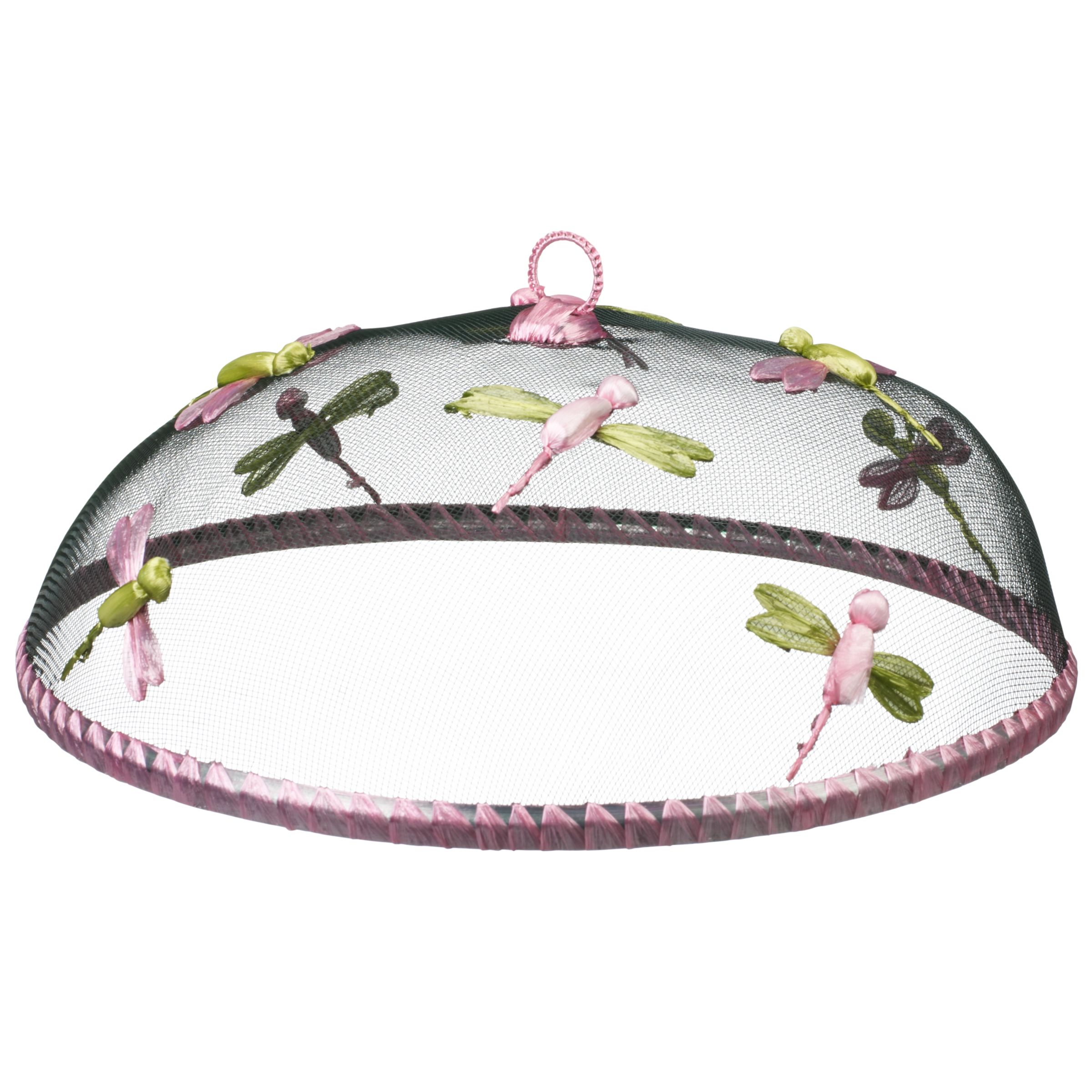 John Lewis Pink Dragon Fly Food Cover, Dia.35cm