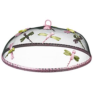 John Lewis Pink Dragon Fly Food Cover, Dia.35cm