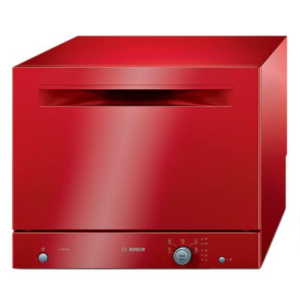 Bosch SKS50E01EU Compact Dishwasher, Red at John Lewis