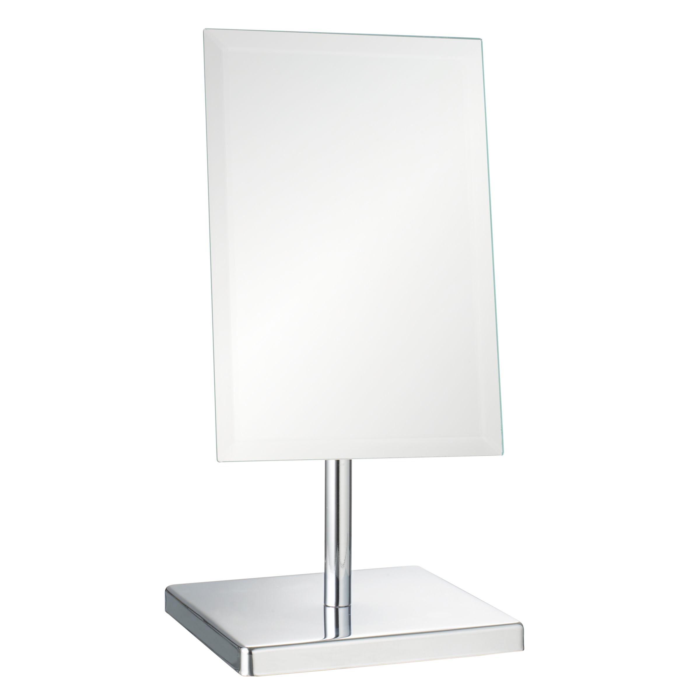 Bevelled Edge Freestanding Mirror, Chrome