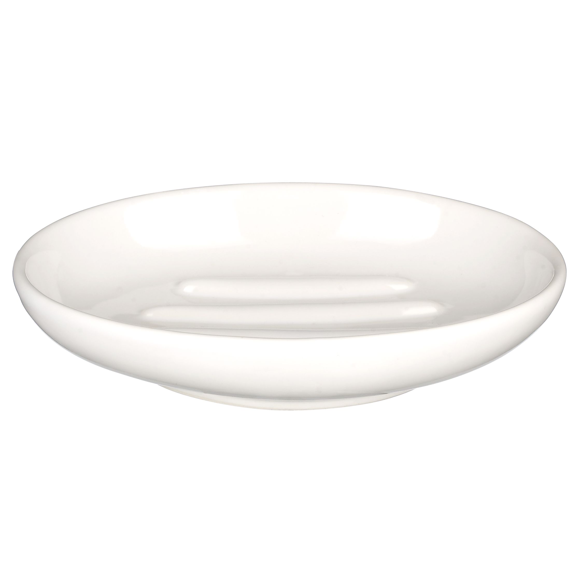 Ceramic Soap Dish, White