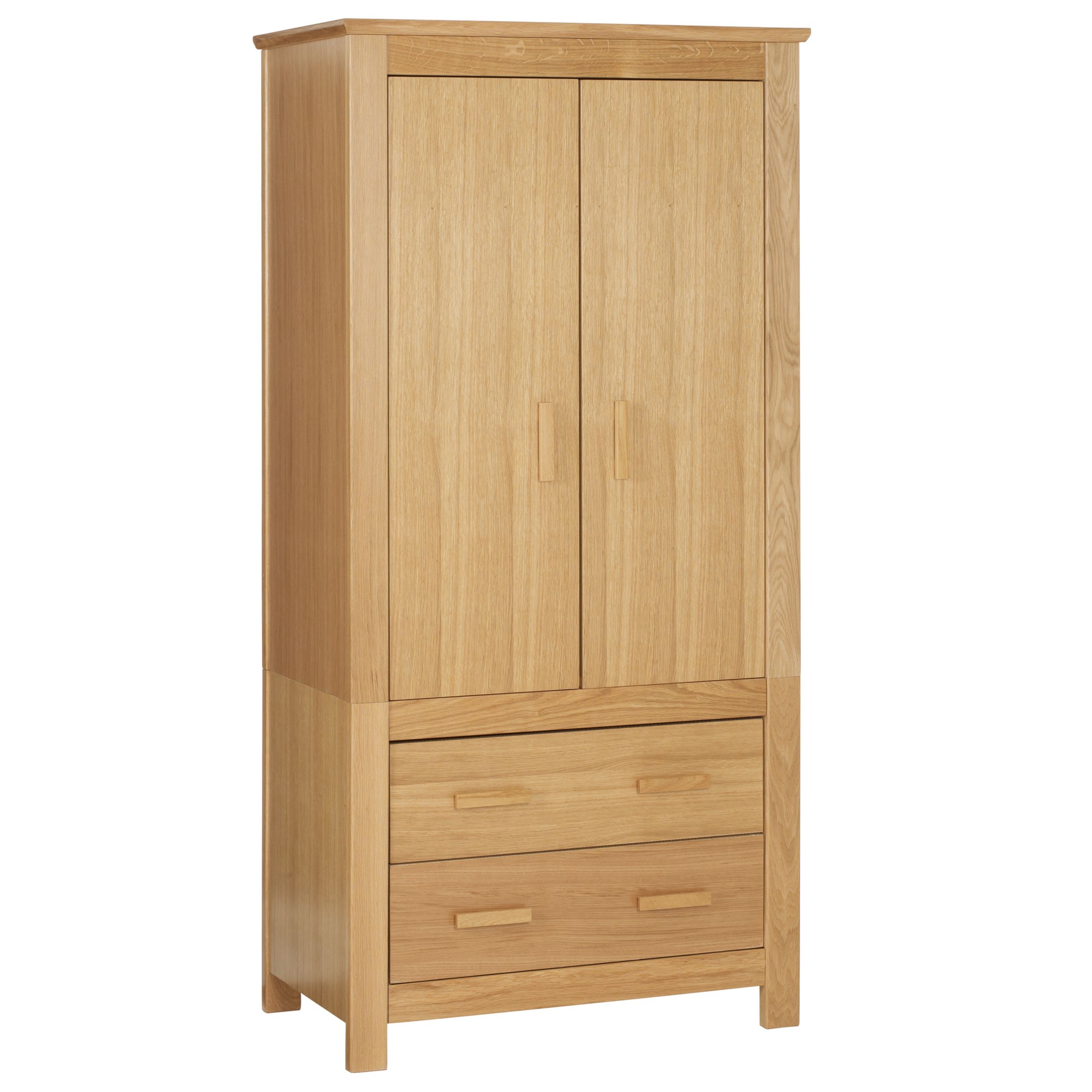 John Lewis Lasko Wardrobe, Oak at JohnLewis