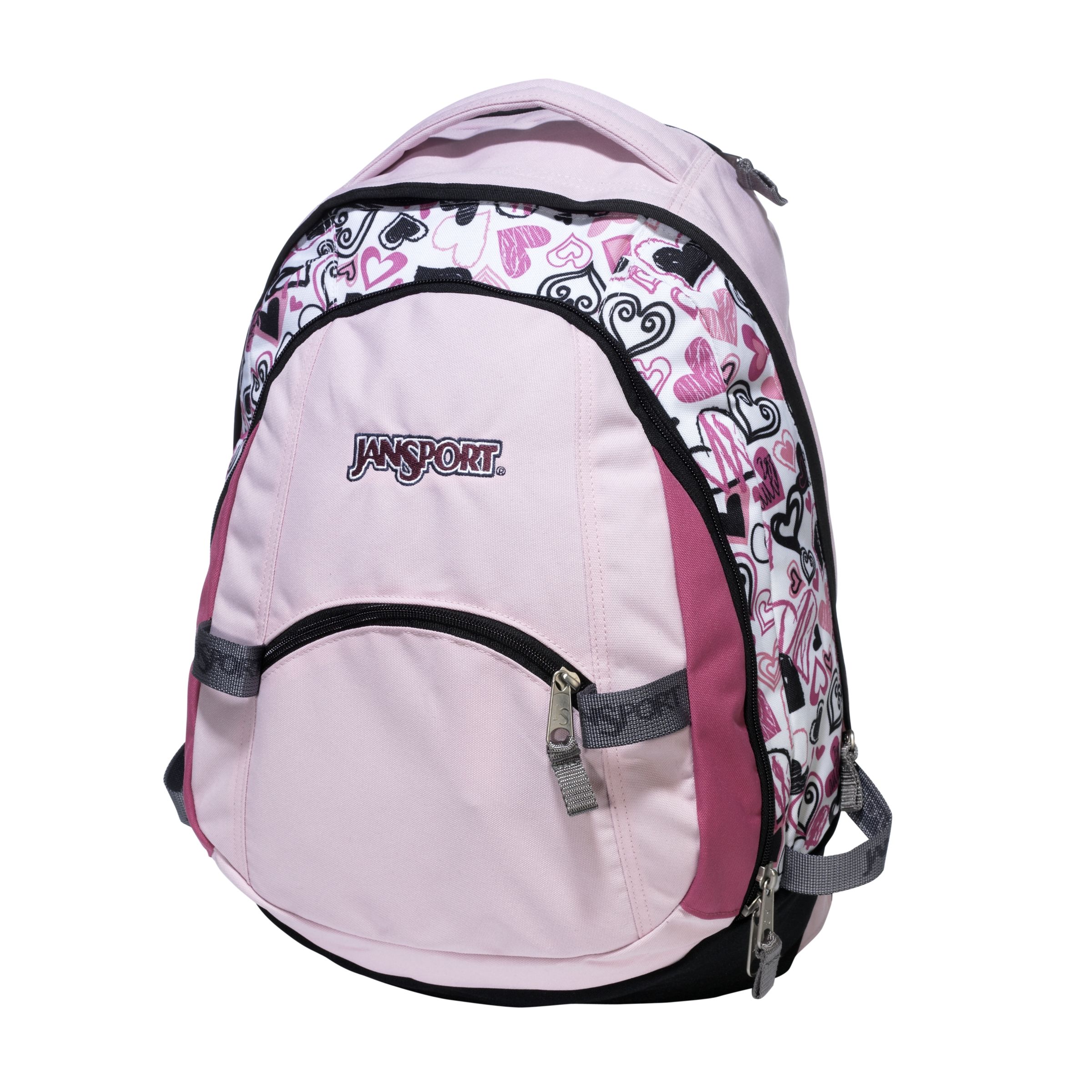 Jansport Trinity III Backpack, White/Pink