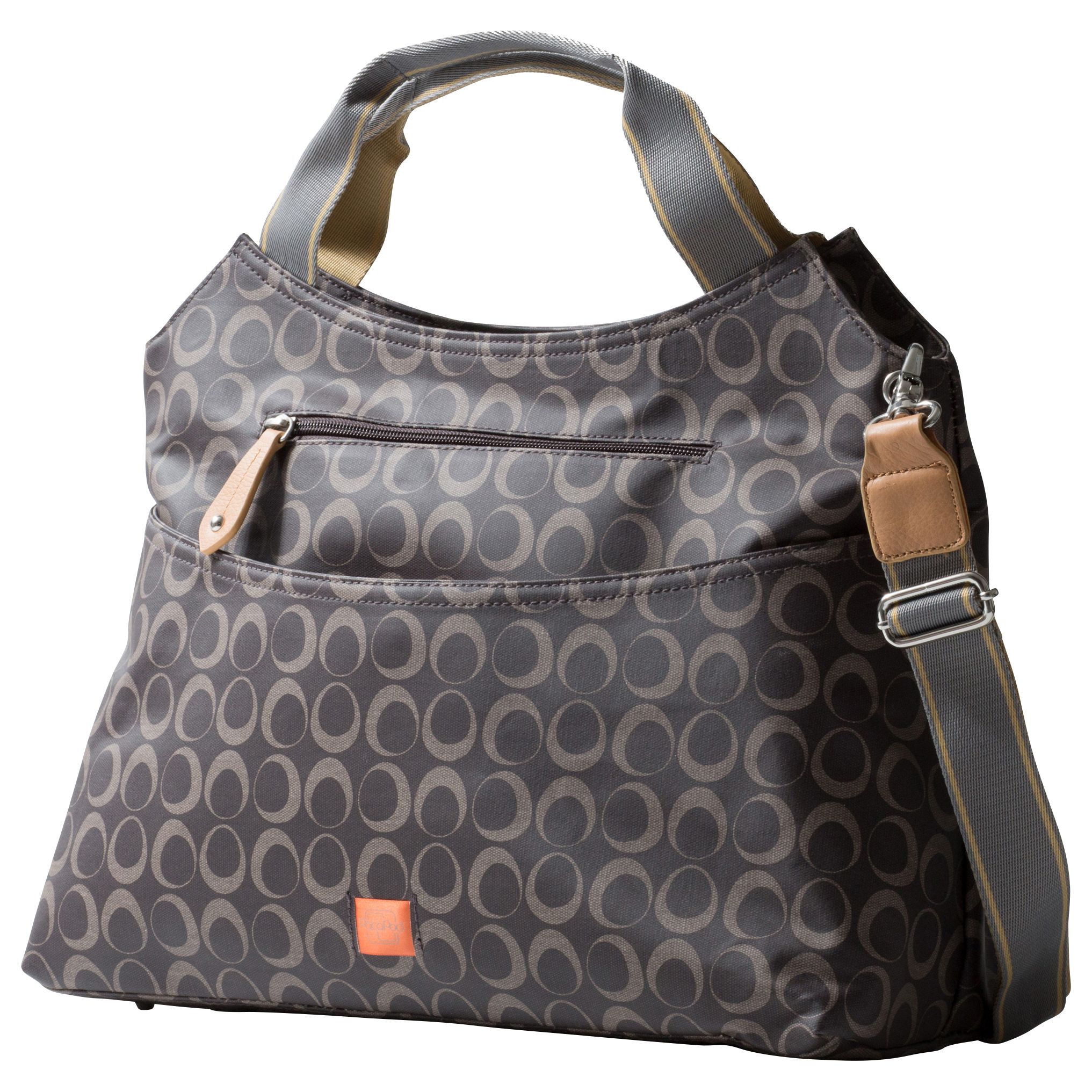 Pacapod Napier Changing Bag, Black/Charcoal
