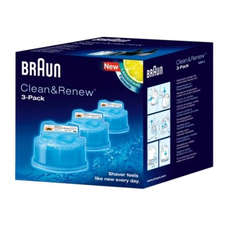 Braun CCR3 Clean and Charge Shaver Refills, Pack of 3
