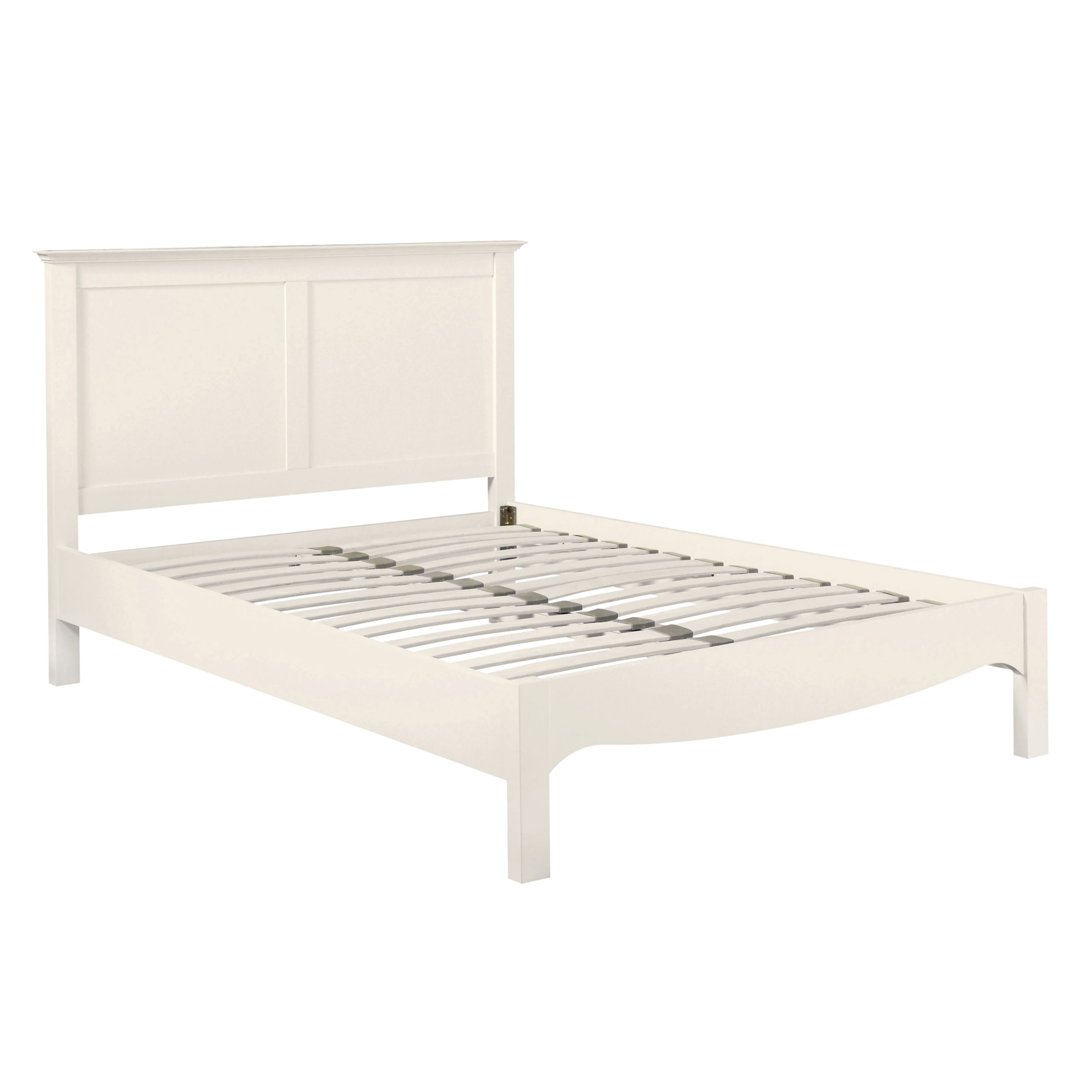 John Lewis Darcy Low End Bedstead, Double, Ivory at John Lewis