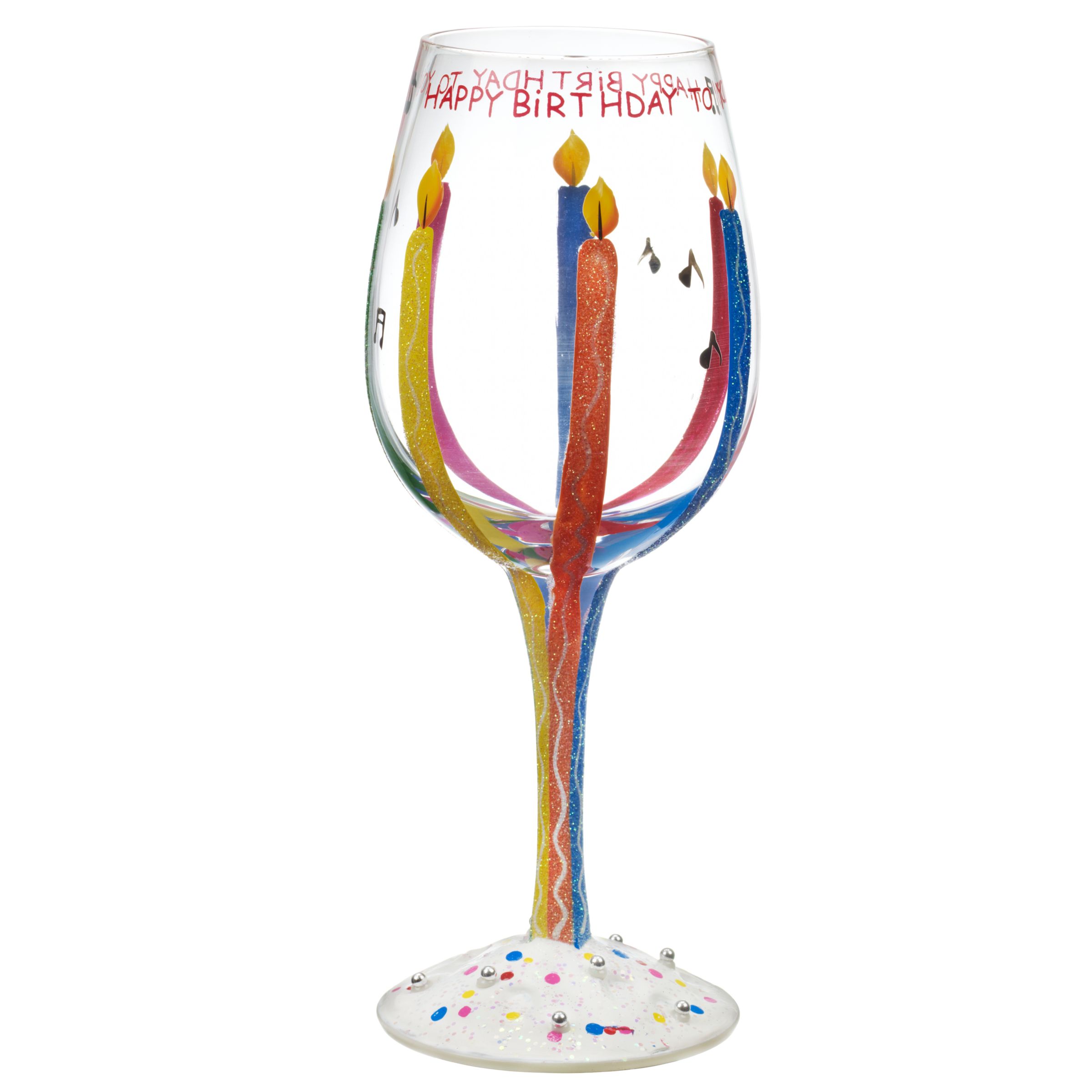 Lolita Happy Birthday Wine Glass