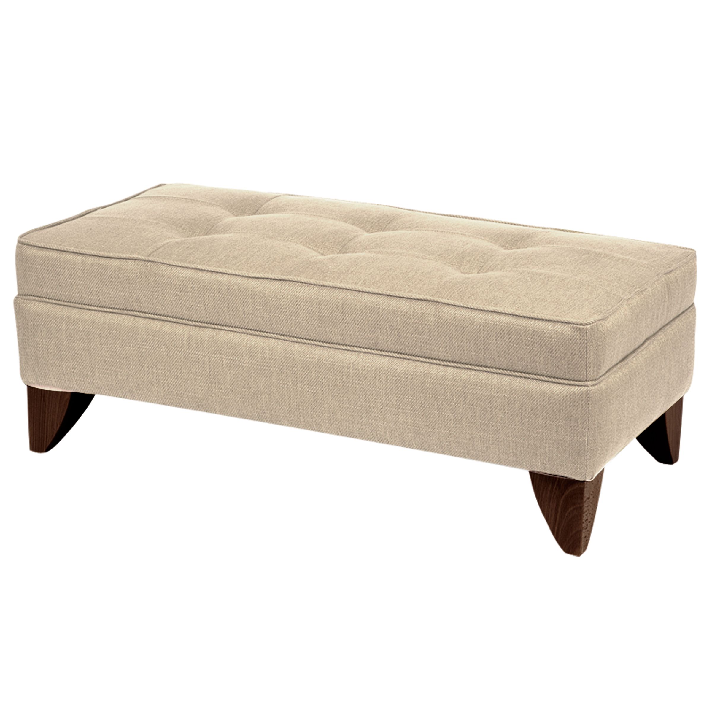 John Lewis Venice Footstool, Putty at John Lewis