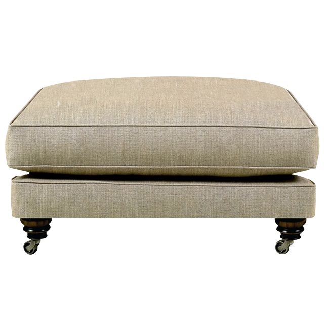 Duresta Walcot Footstool, Caliche Limestone at John Lewis