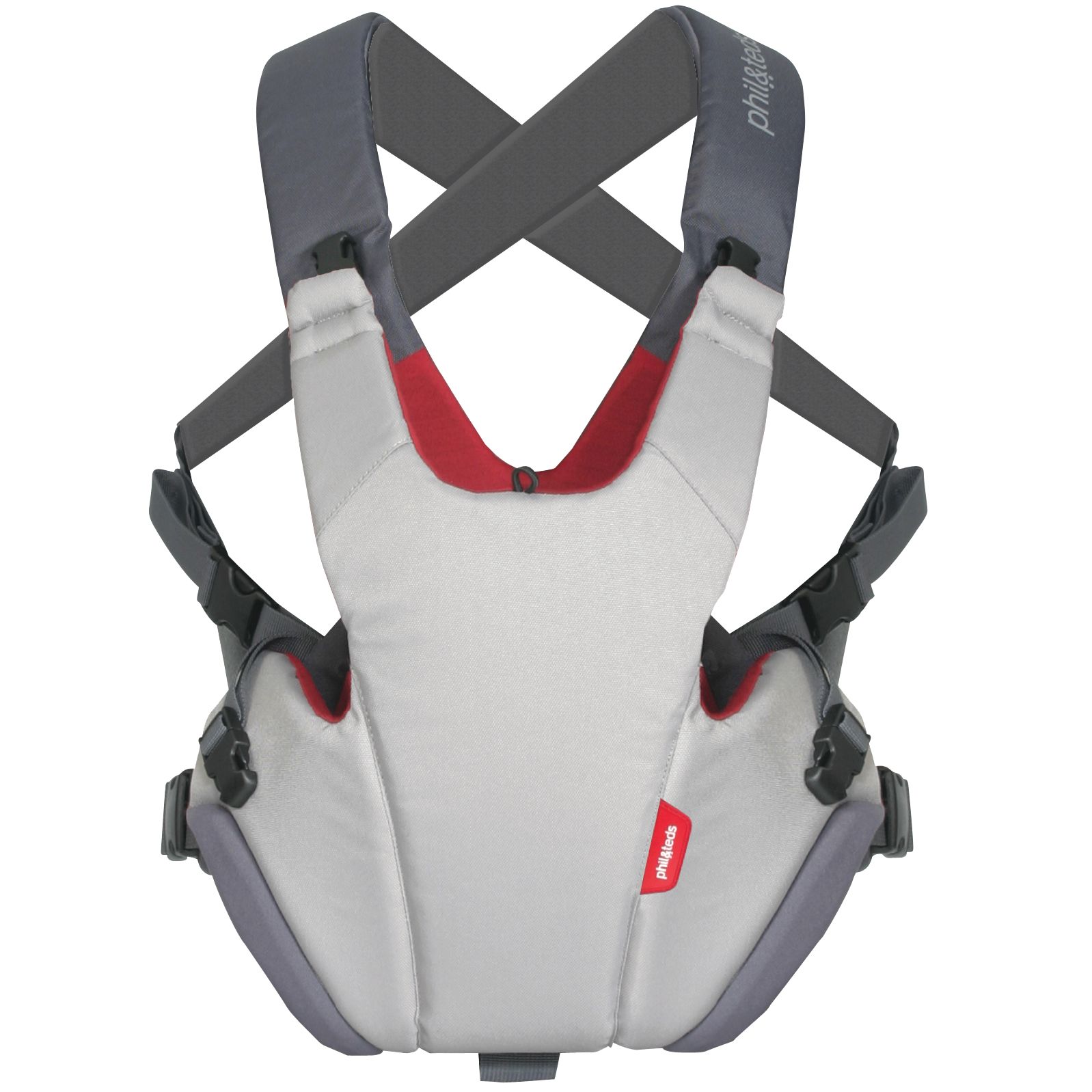 Phil & Teds Pepe Baby Carrier, Charcoal/Red