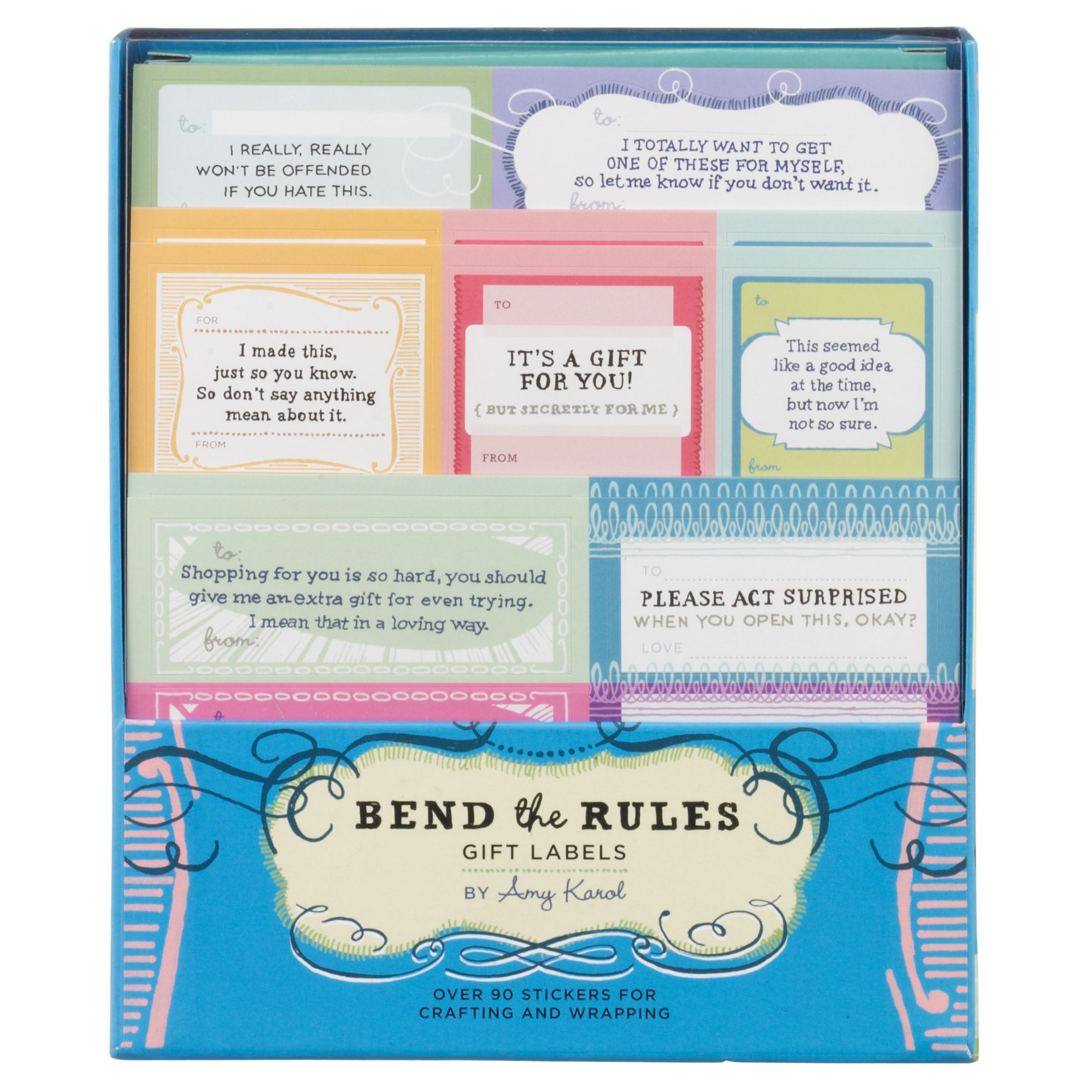 Bend The Rules Gift Labels Set of 50